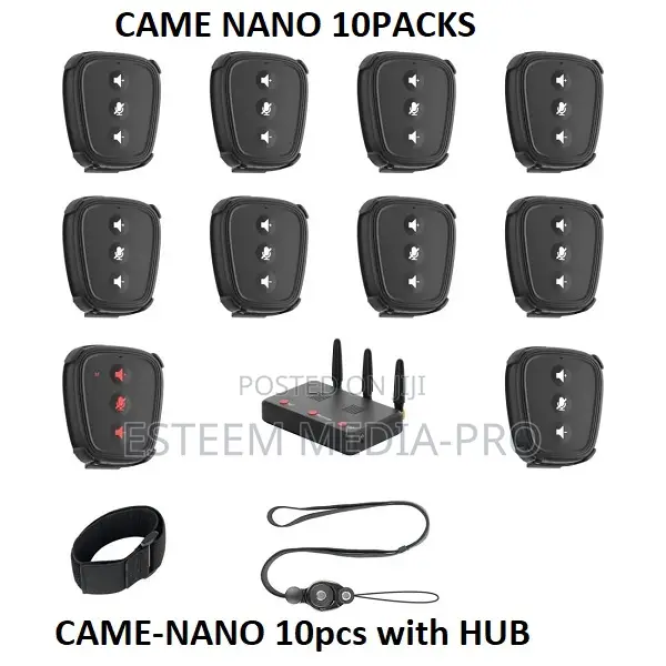 CAME-TV Nano, Digital Wireles Intercom Pod -10pcs (With HUB)