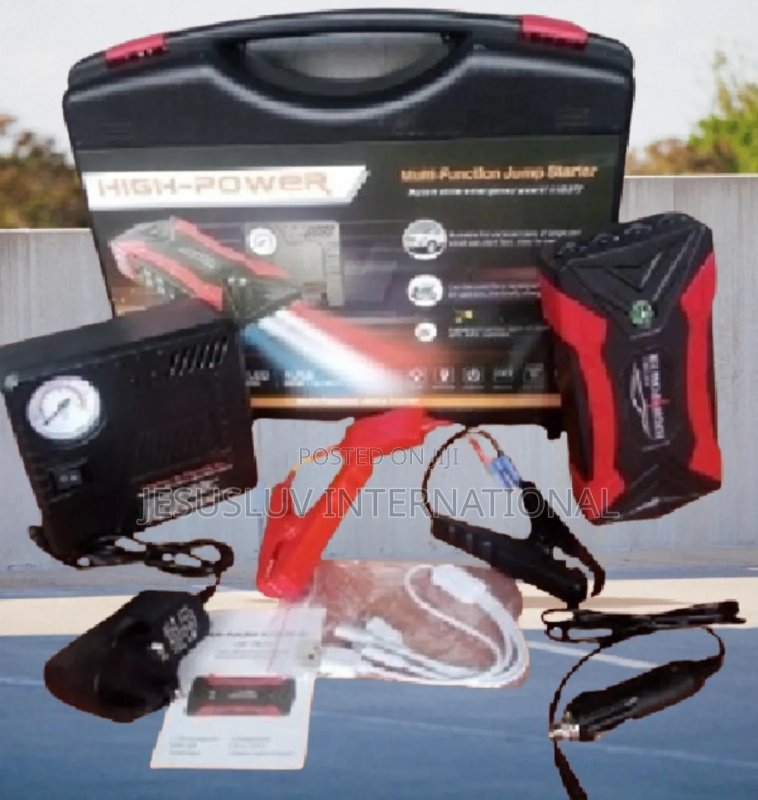 Multifunctiion Car Jump Starter 99800mah With Tyre Inflator