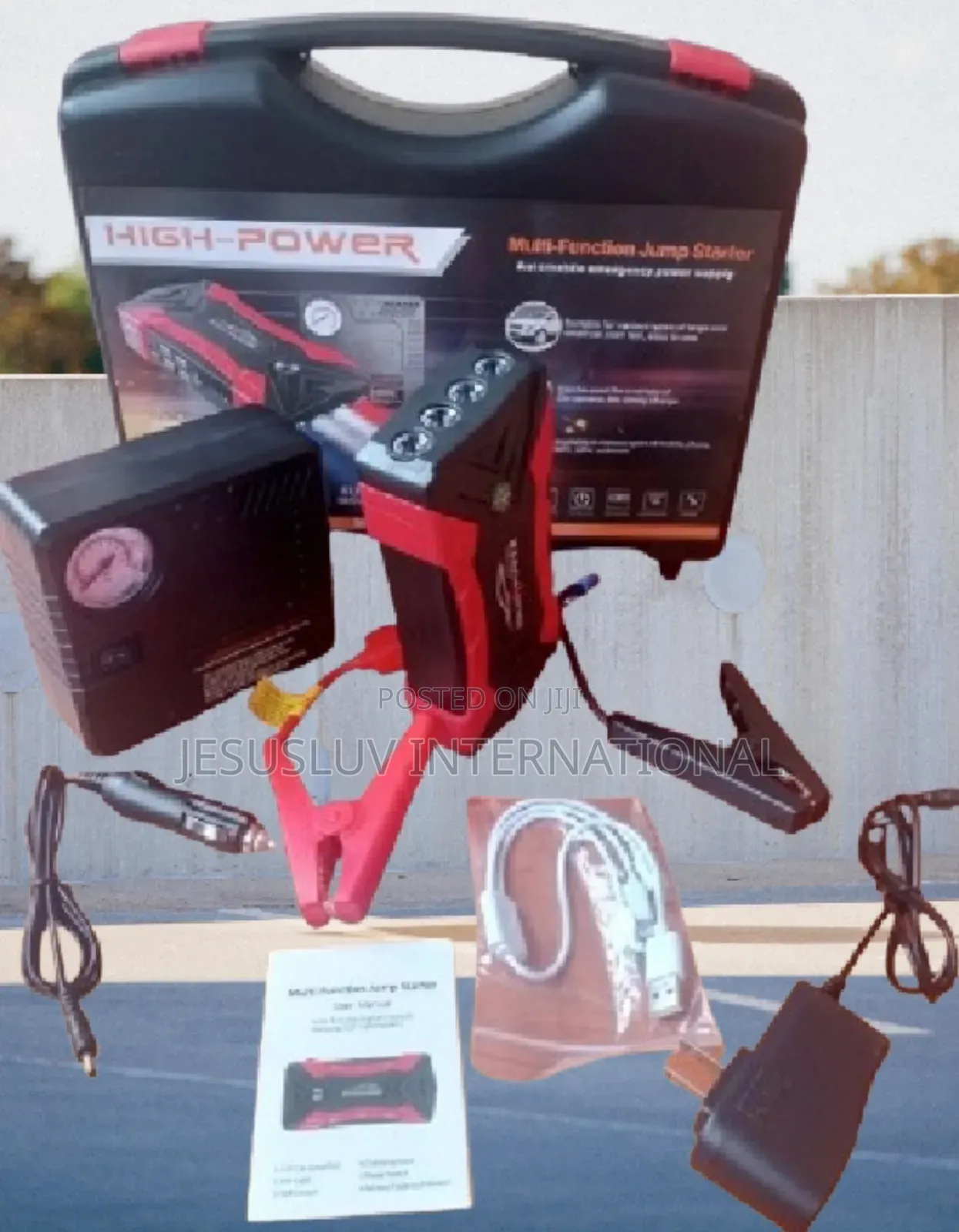 Multifunctiion Car Jump Starter 99800mah With Tyre Inflator