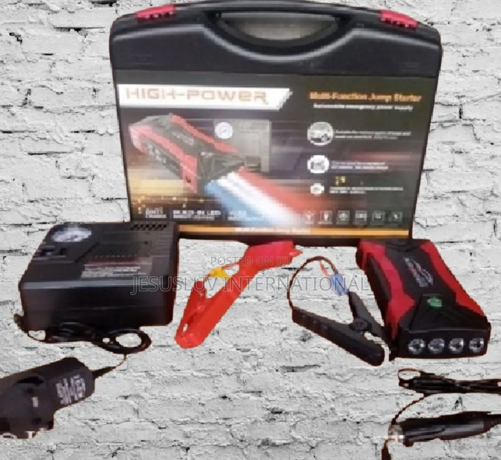 Jump Starter Power Pack +Tyre Inflator for Large Small Car