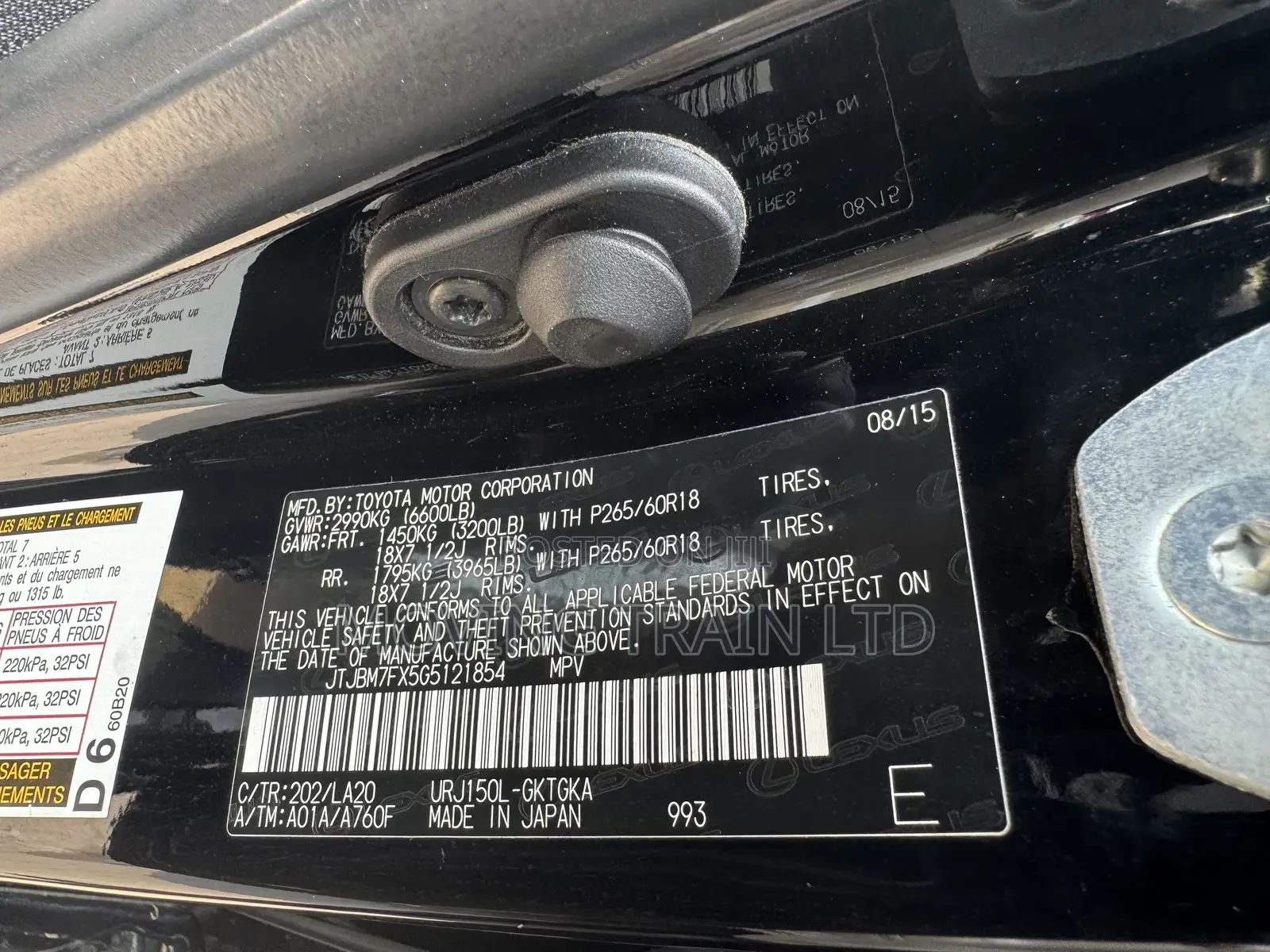 Lexus GX 460 Luxury 2016 Black