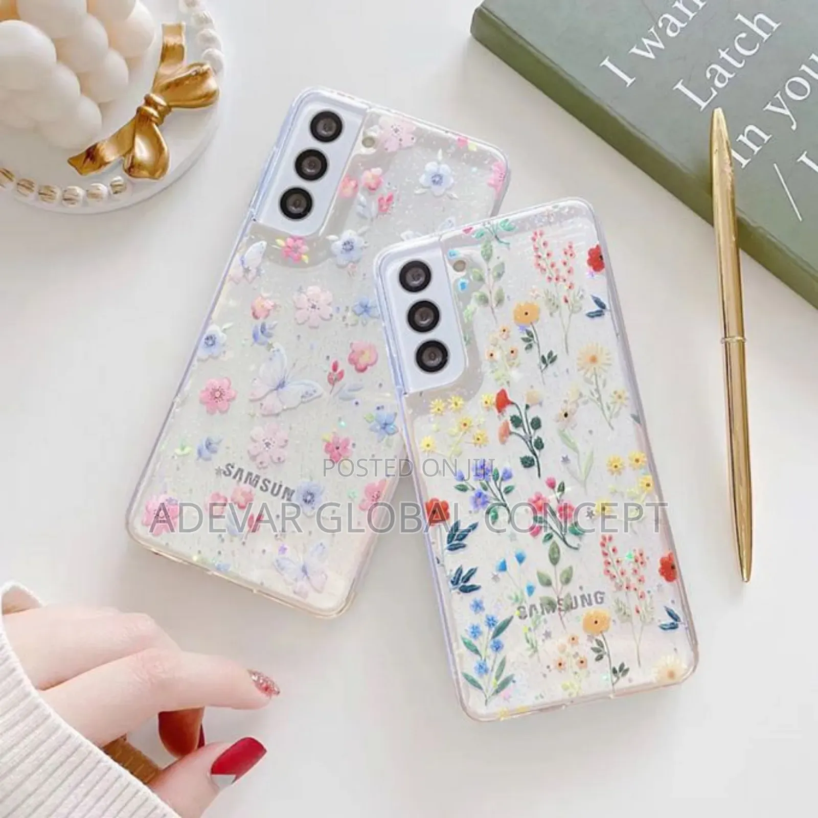 Samsung Galaxy S21 Clear Case for Women Girlssoft Back Pouch