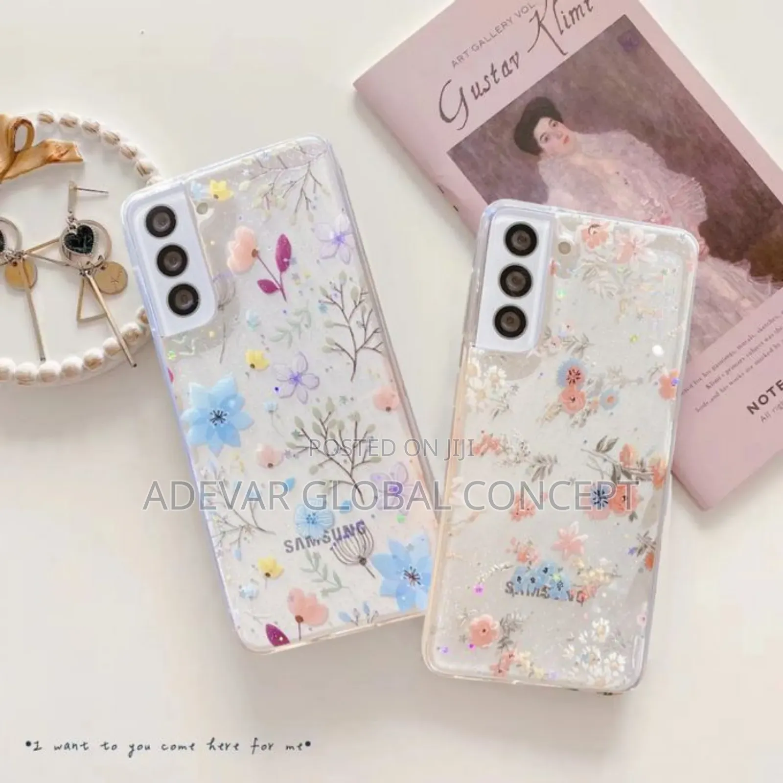 Samsung Galaxy S21 Clear Case for Women Girlssoft Back Pouch
