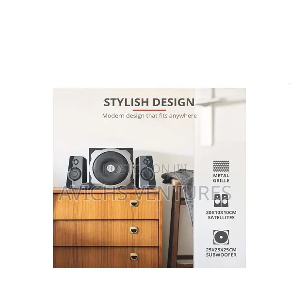 Trust Tytan 2.1 Pc Speakers With Subwoofer, 120w