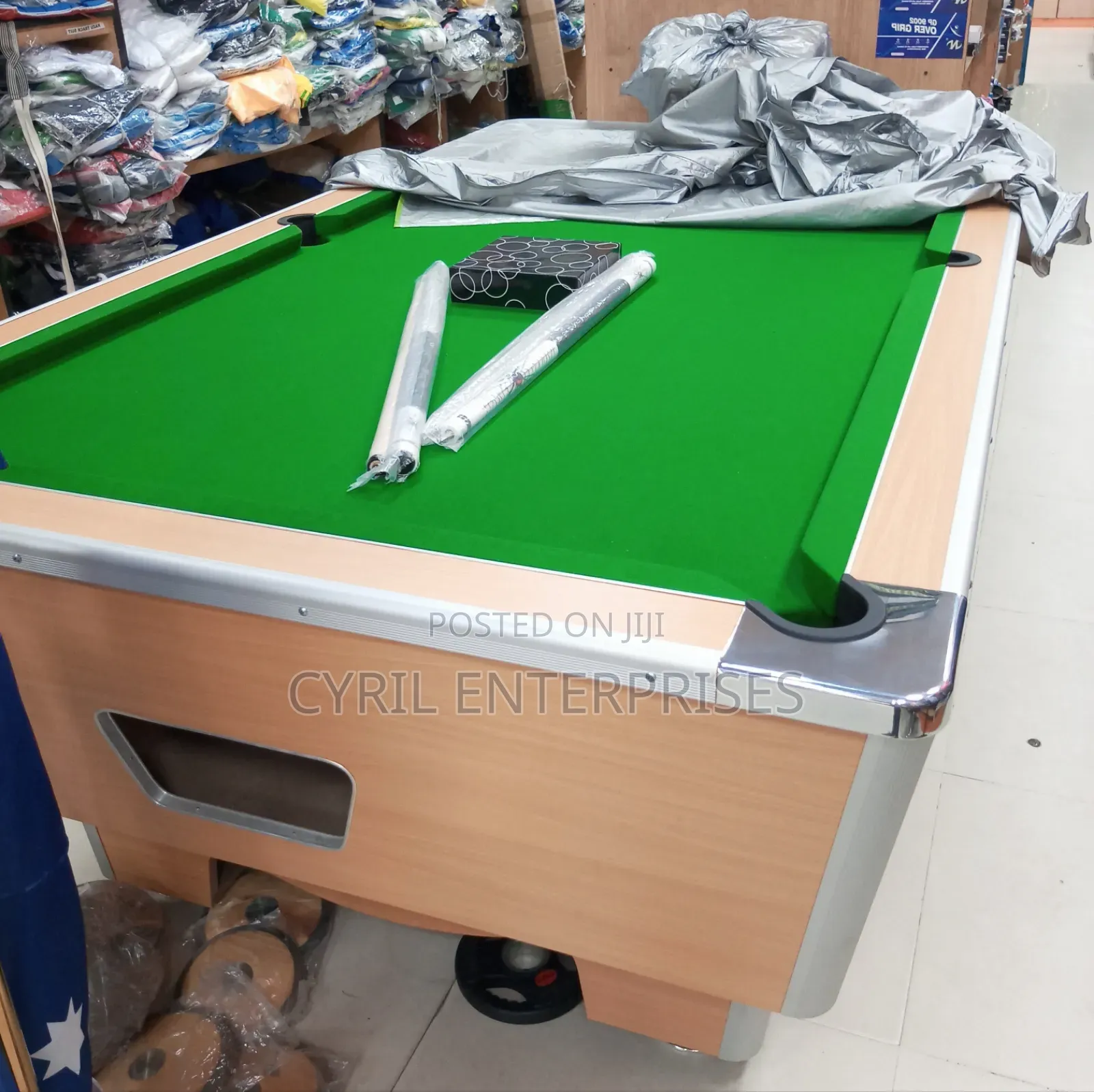 British Coin and Marble Snooker Table