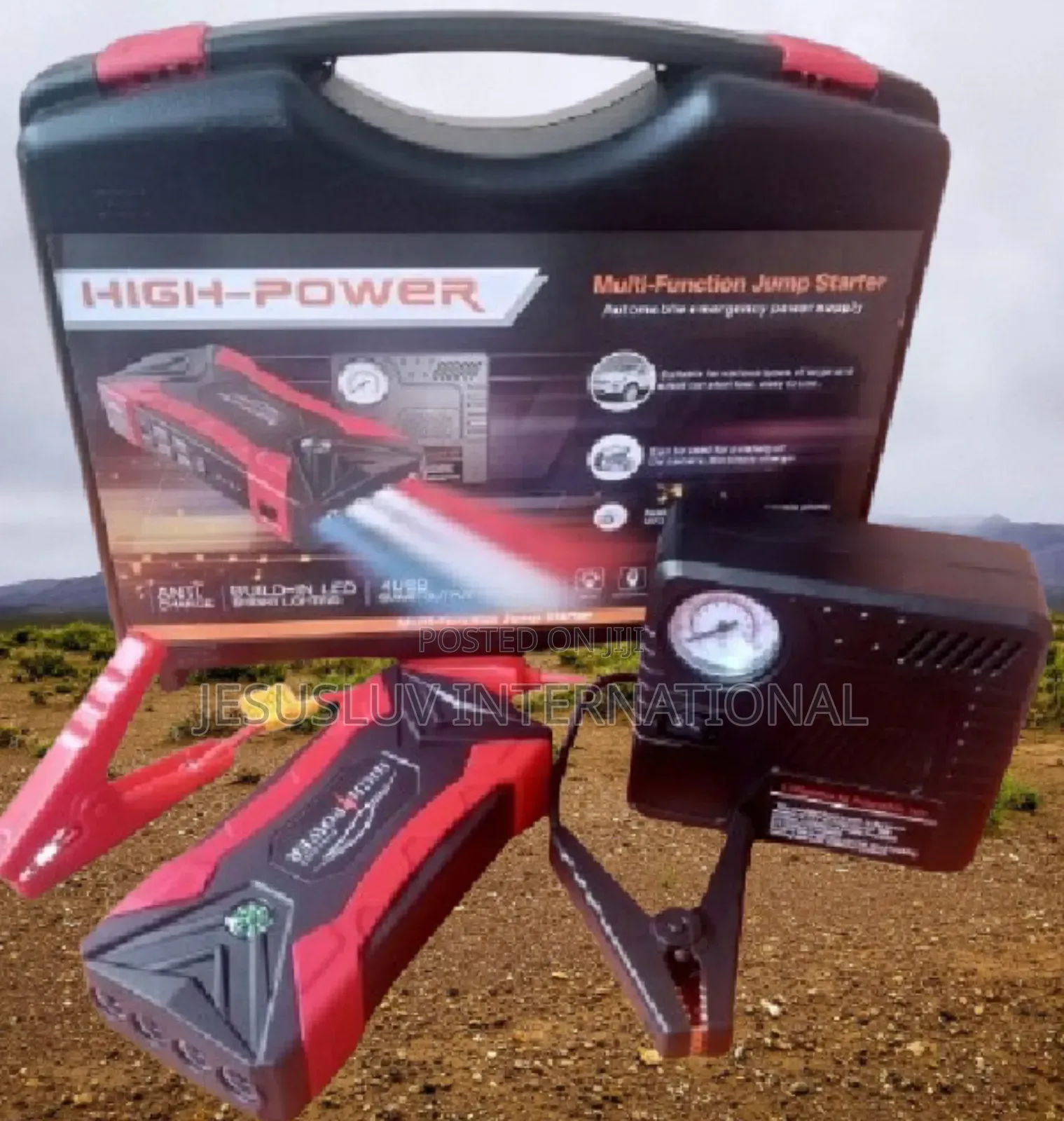 Powerful Multifunction Jump Starter 12V With Tyre Inflator