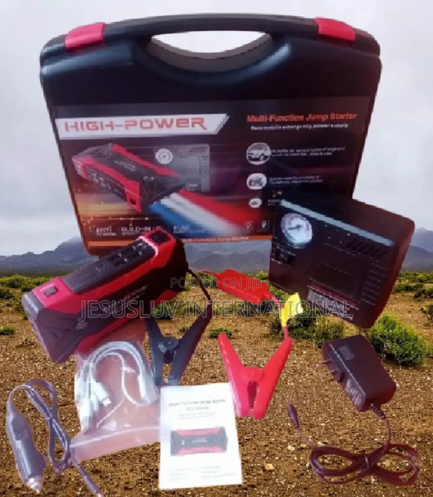 Powerful Multifunction Jump Starter 12V With Tyre Inflator