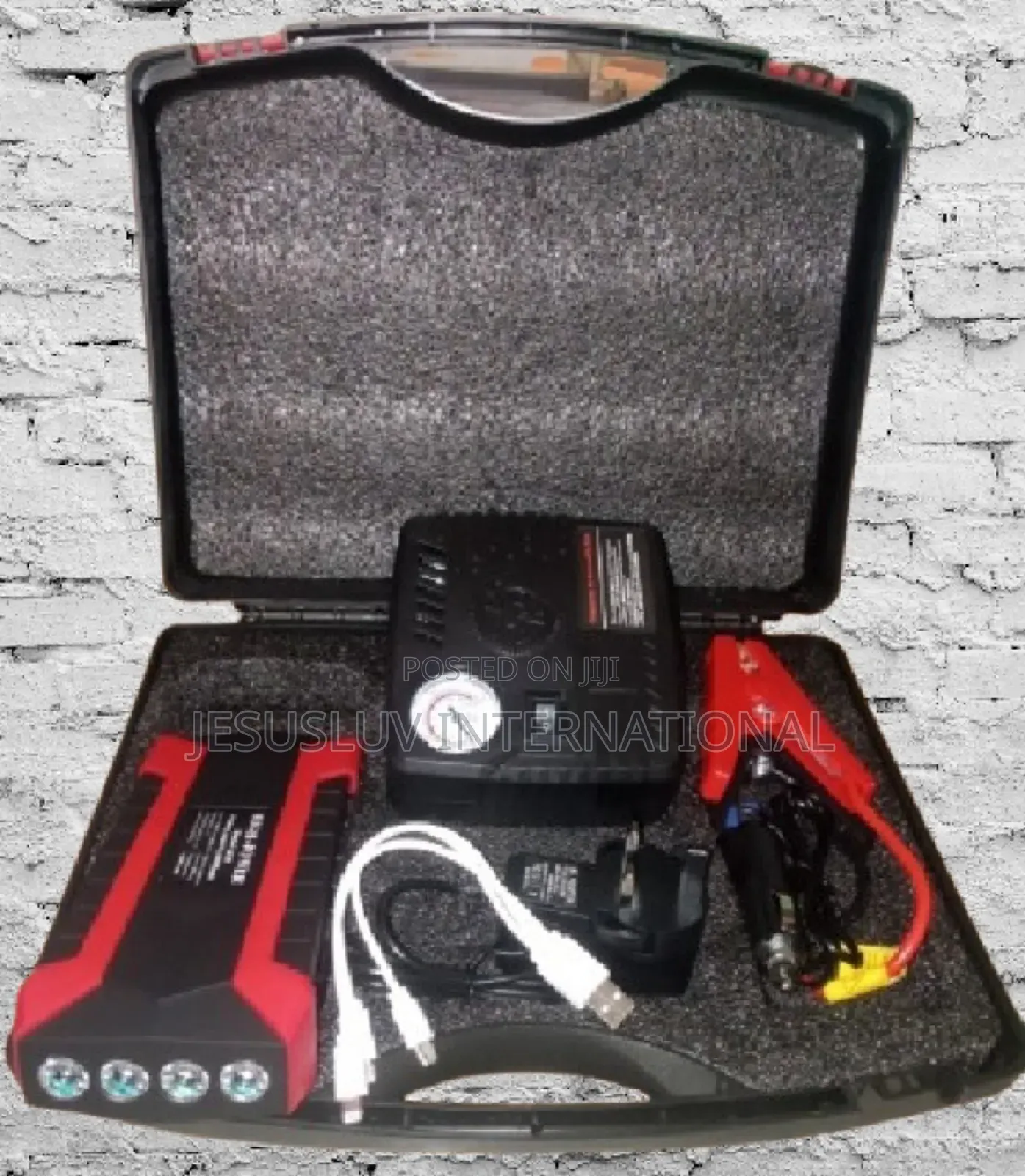 Car Jump Starter Battery Booster 99800mah With Tyre Inflator