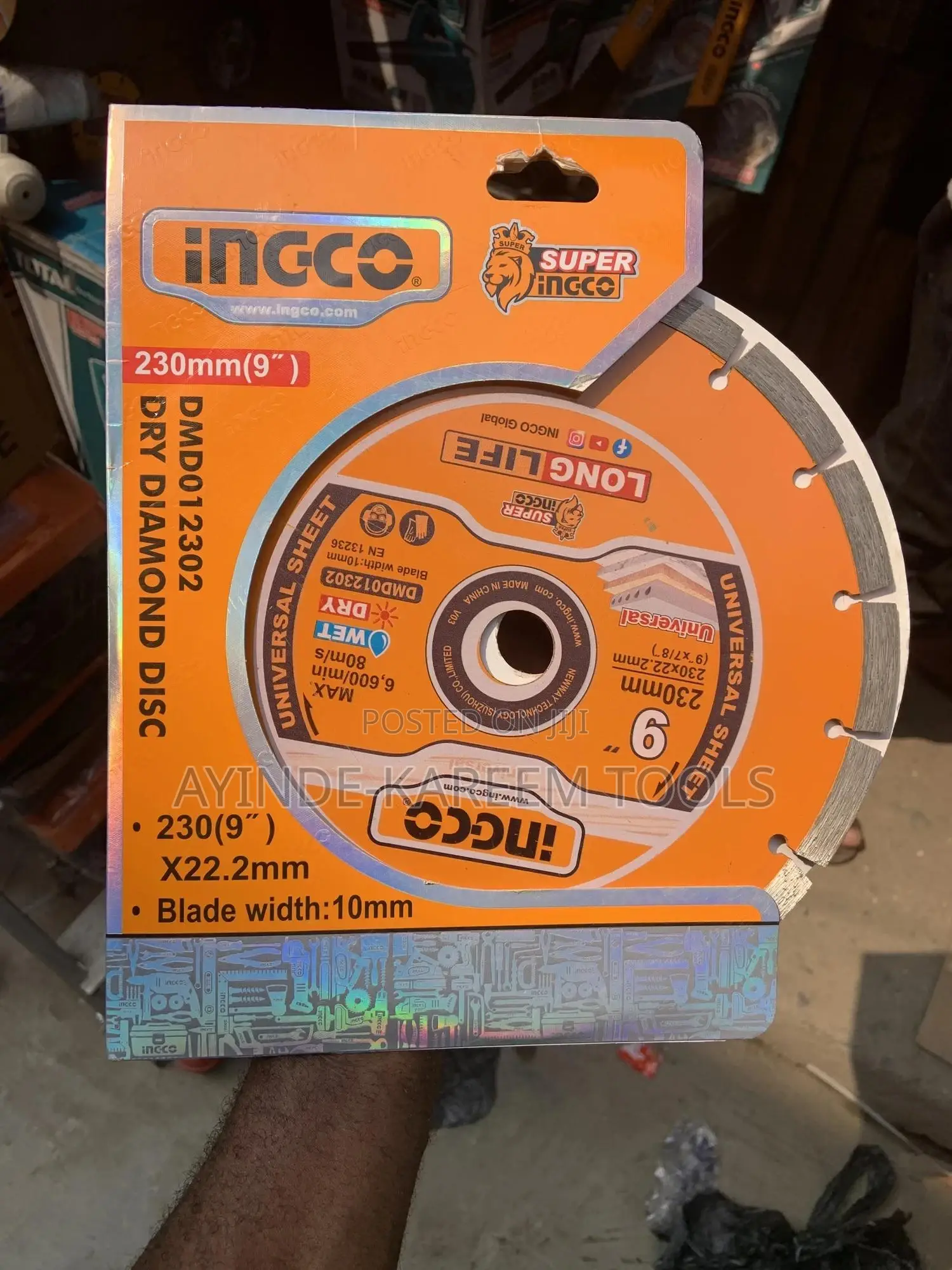 Diamond Disc 9” X 22.2mm