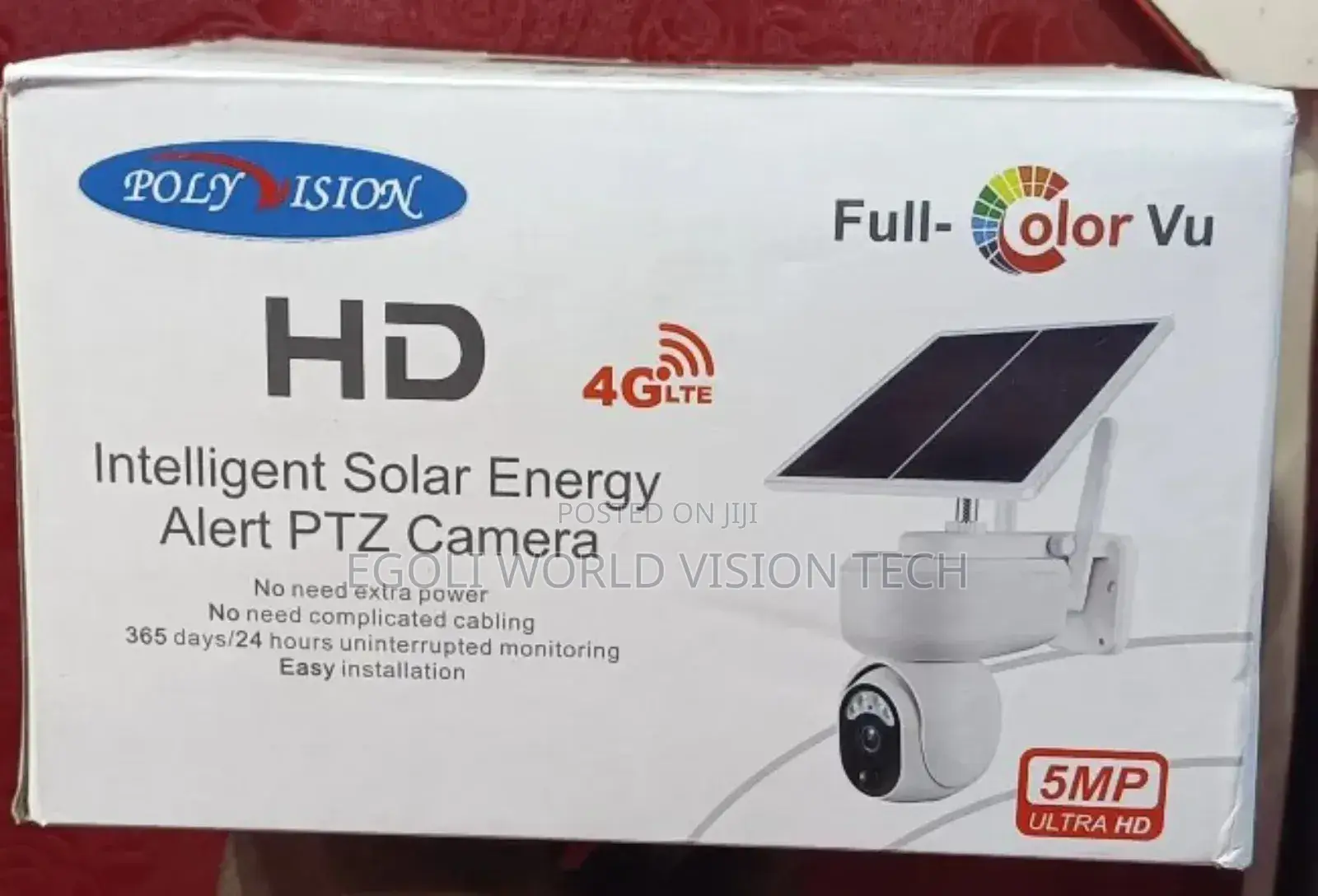 Full-colorvu 4glte 5mp Ultra HD Intelligent Solar Ptz Camera