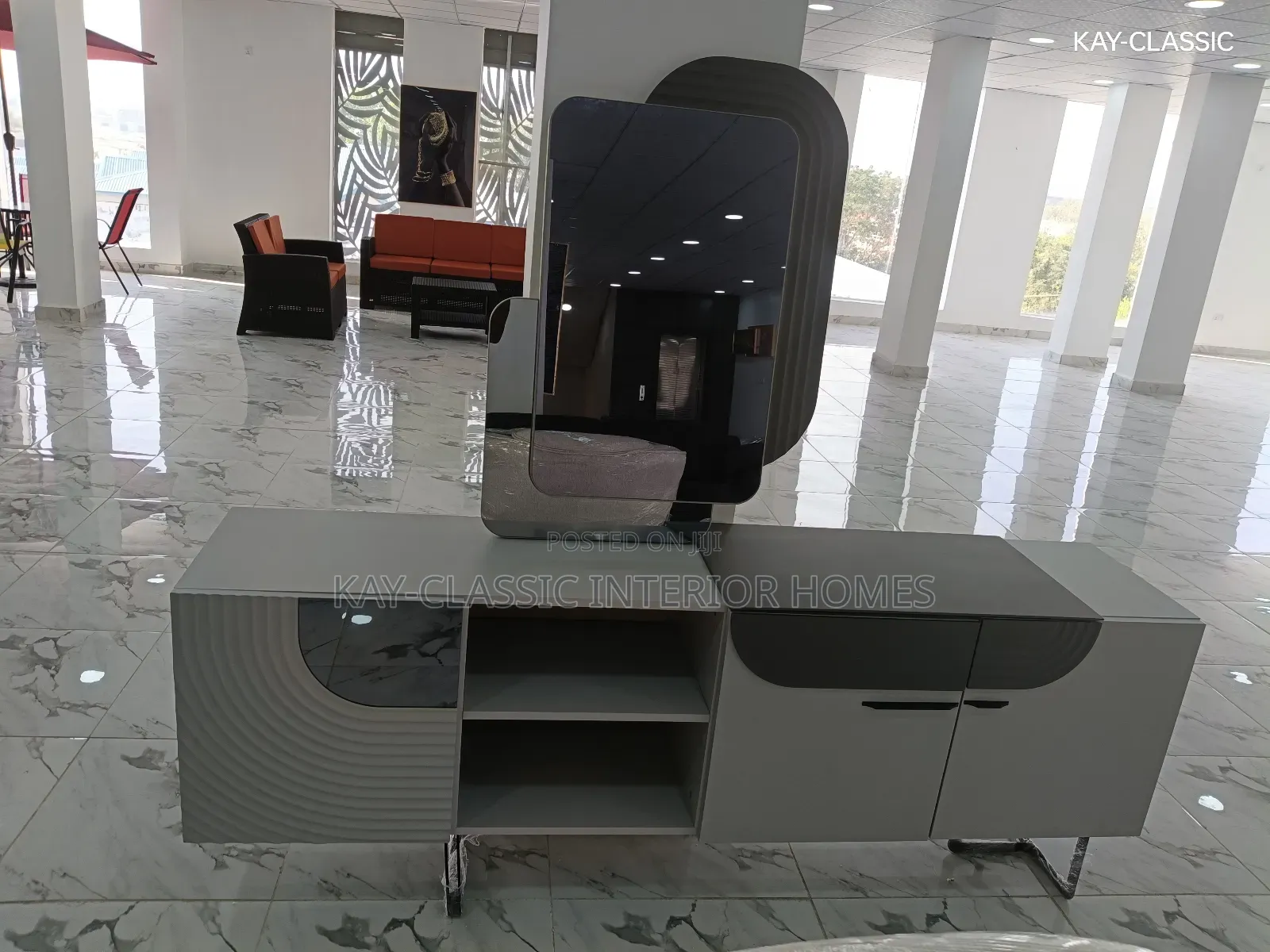 Console Table and Mirror 