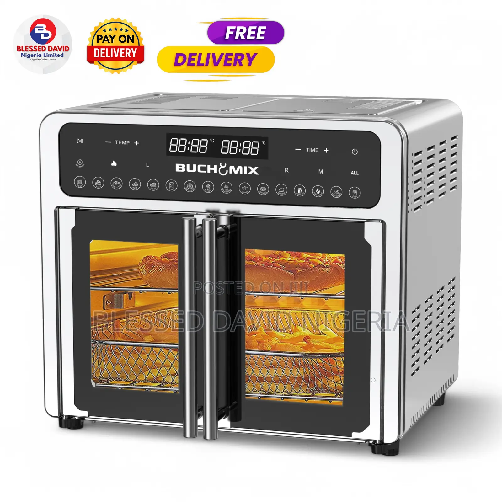 Buchymix 24l Double Door Air Fryer Oven
