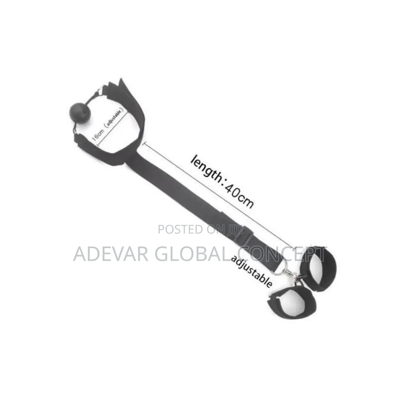 BDSM Couple Restraint Slave Harness Gag for Women - Black