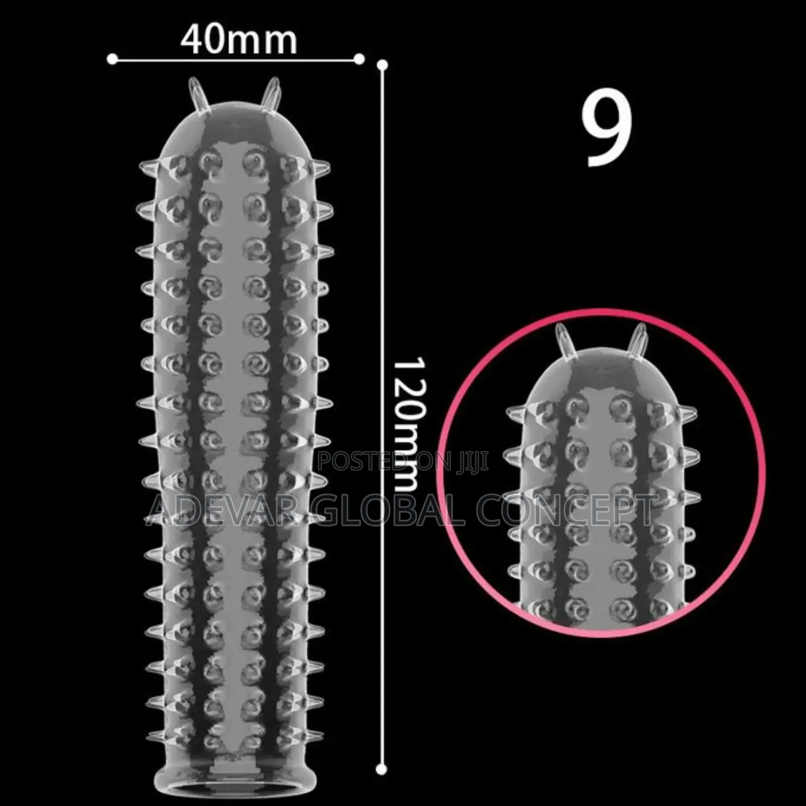 5pcs/Set Extension Reusable Con Dom Penis Sleeve Delay Spike