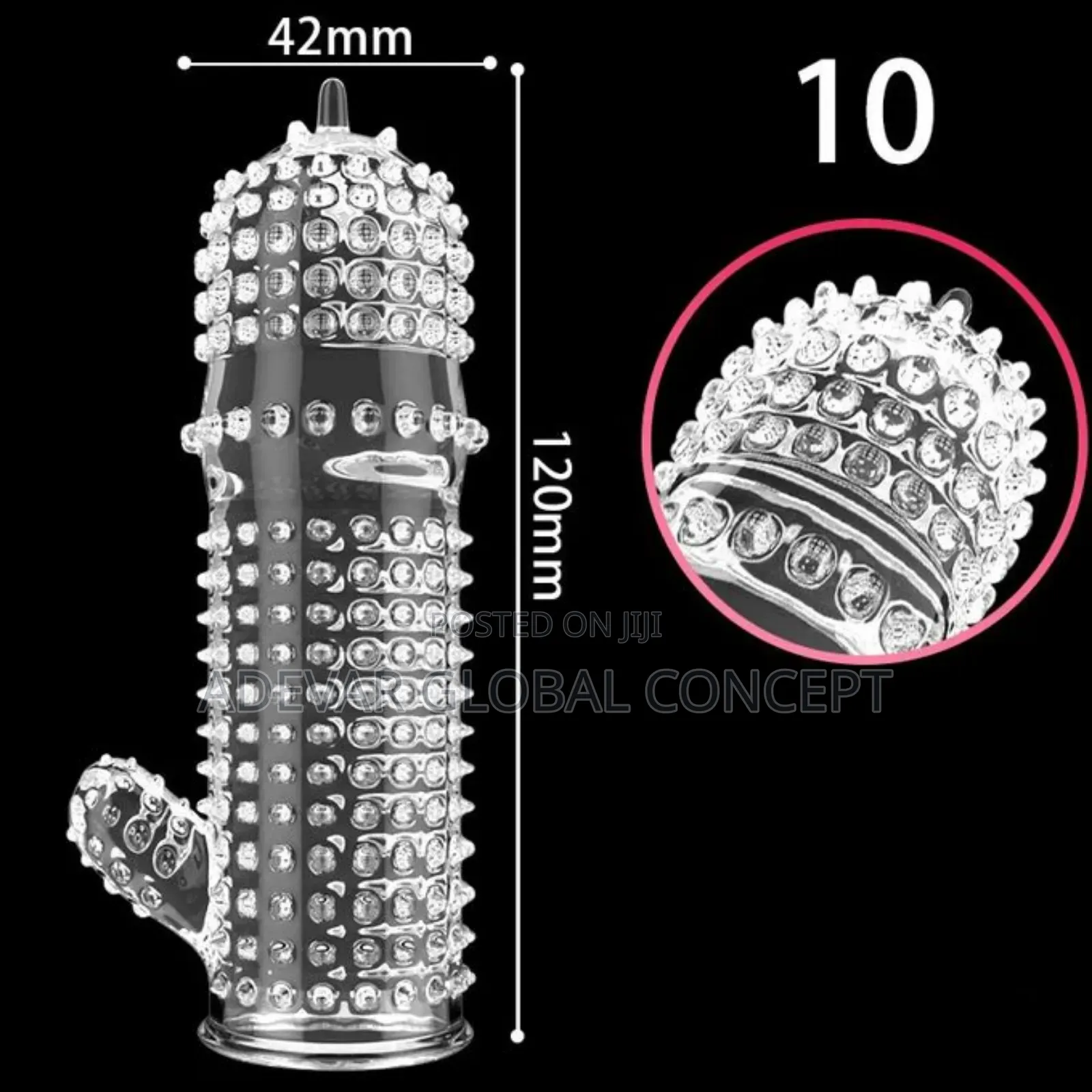 5pcs/Set Extension Reusable Con Dom Penis Sleeve Delay Spike