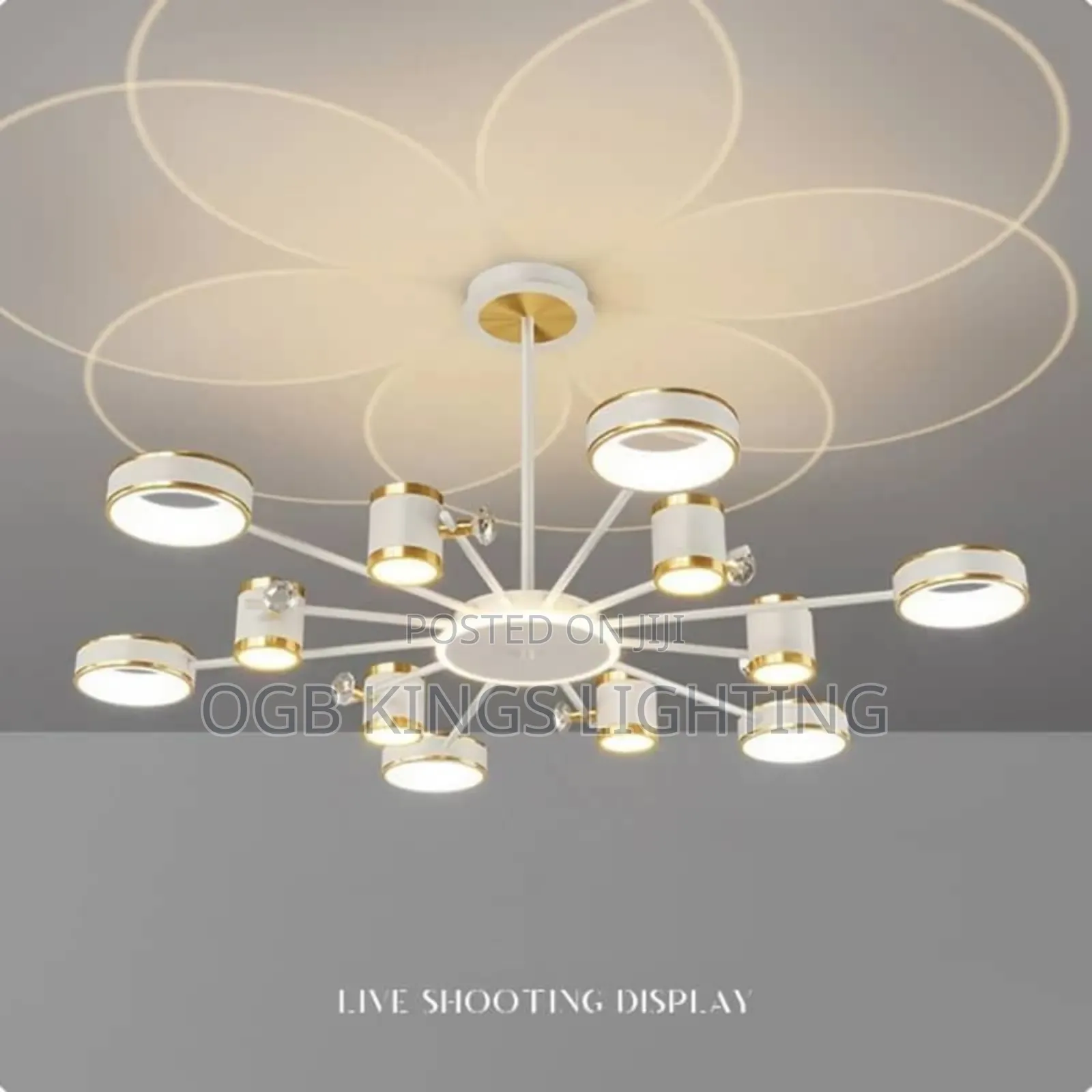 Modern LED Intelligent Living Room Chandelier for Bedroom
