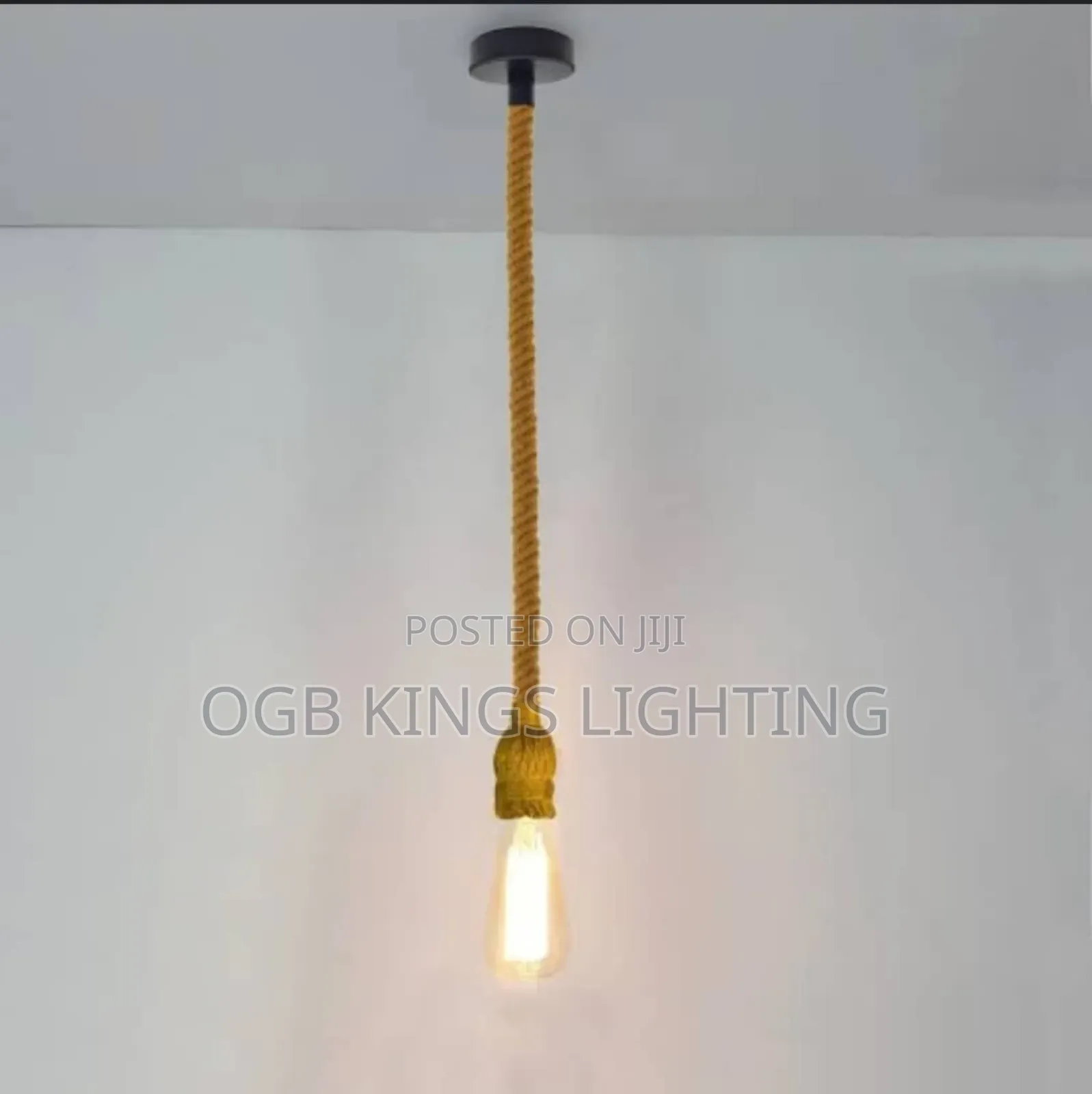 Rope Pendant Lights Retro Industrial Hanging Lights
