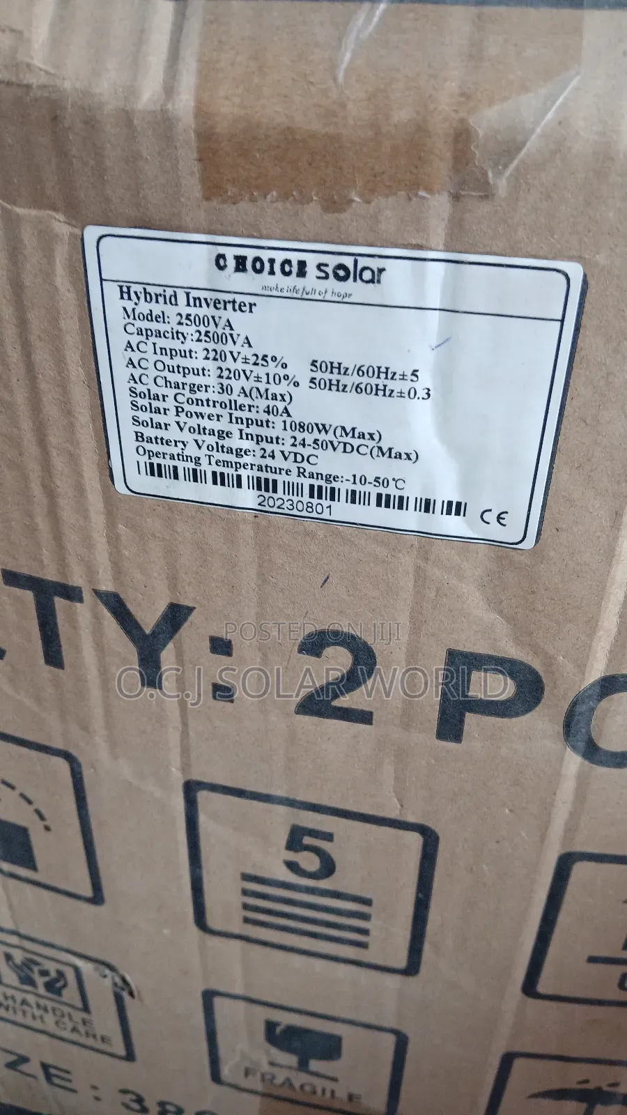 2.5kva 24voilts Hybrid Inverter