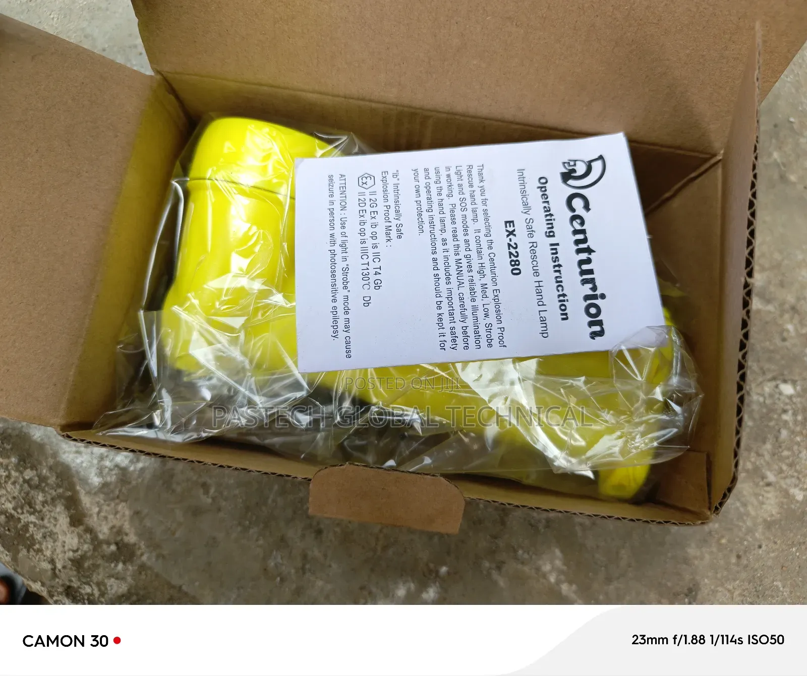 Centurion Explosion Proof Intrinsically Safe Rescue Hand Lam