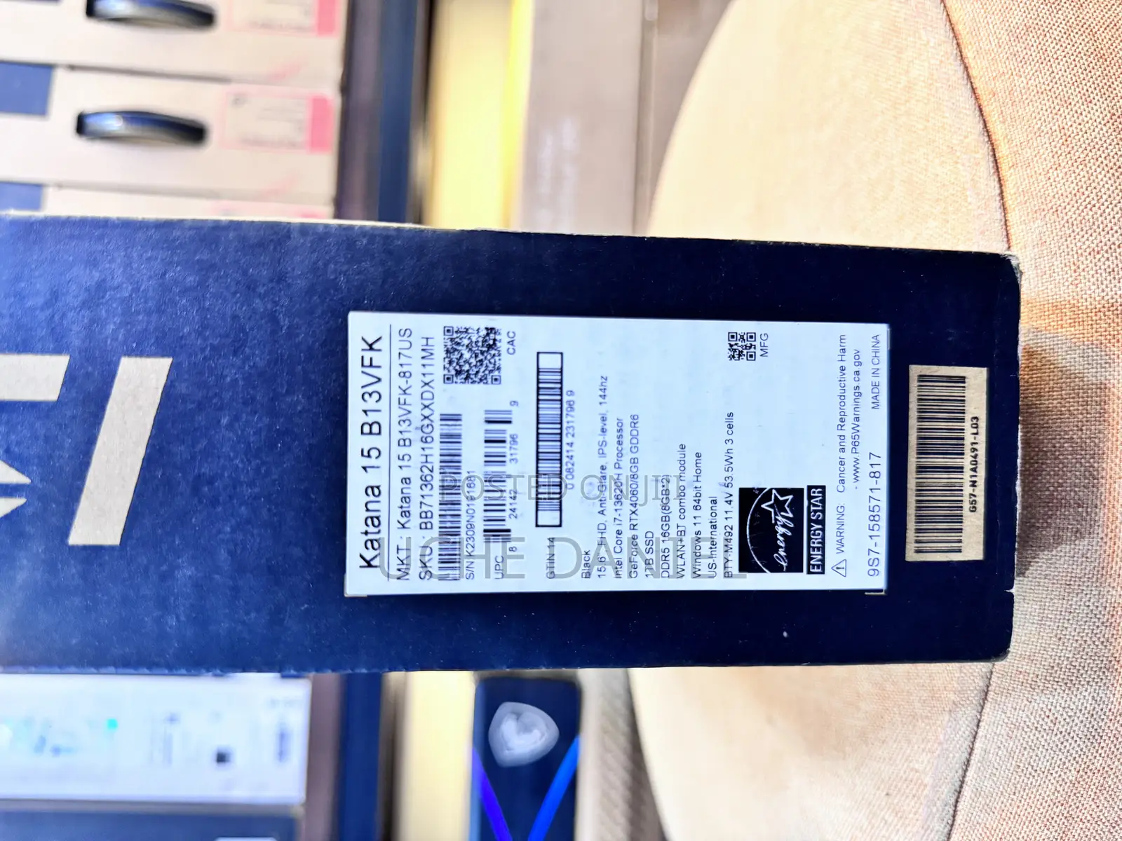 New Laptop MSI Katana 15 16GB Intel Core I7 SSD 1T