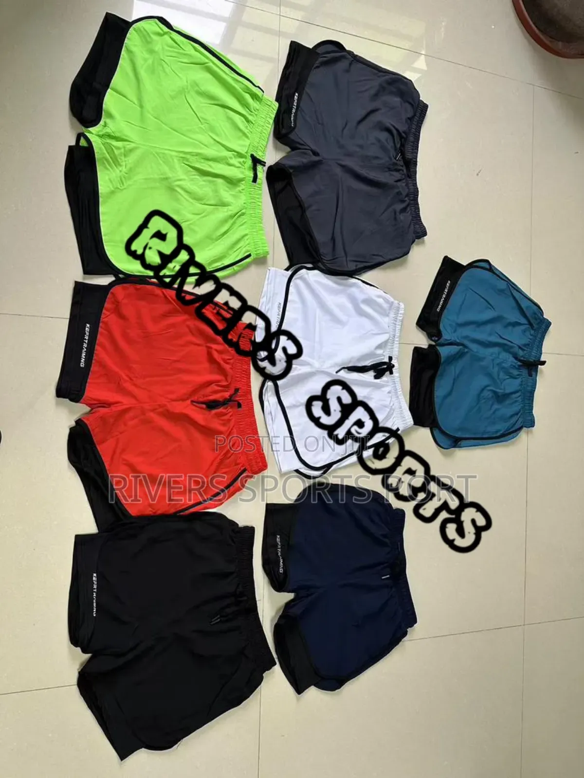 Unisex 2in1 Anti Glare Double Layered Sport Shorts Quick Dry