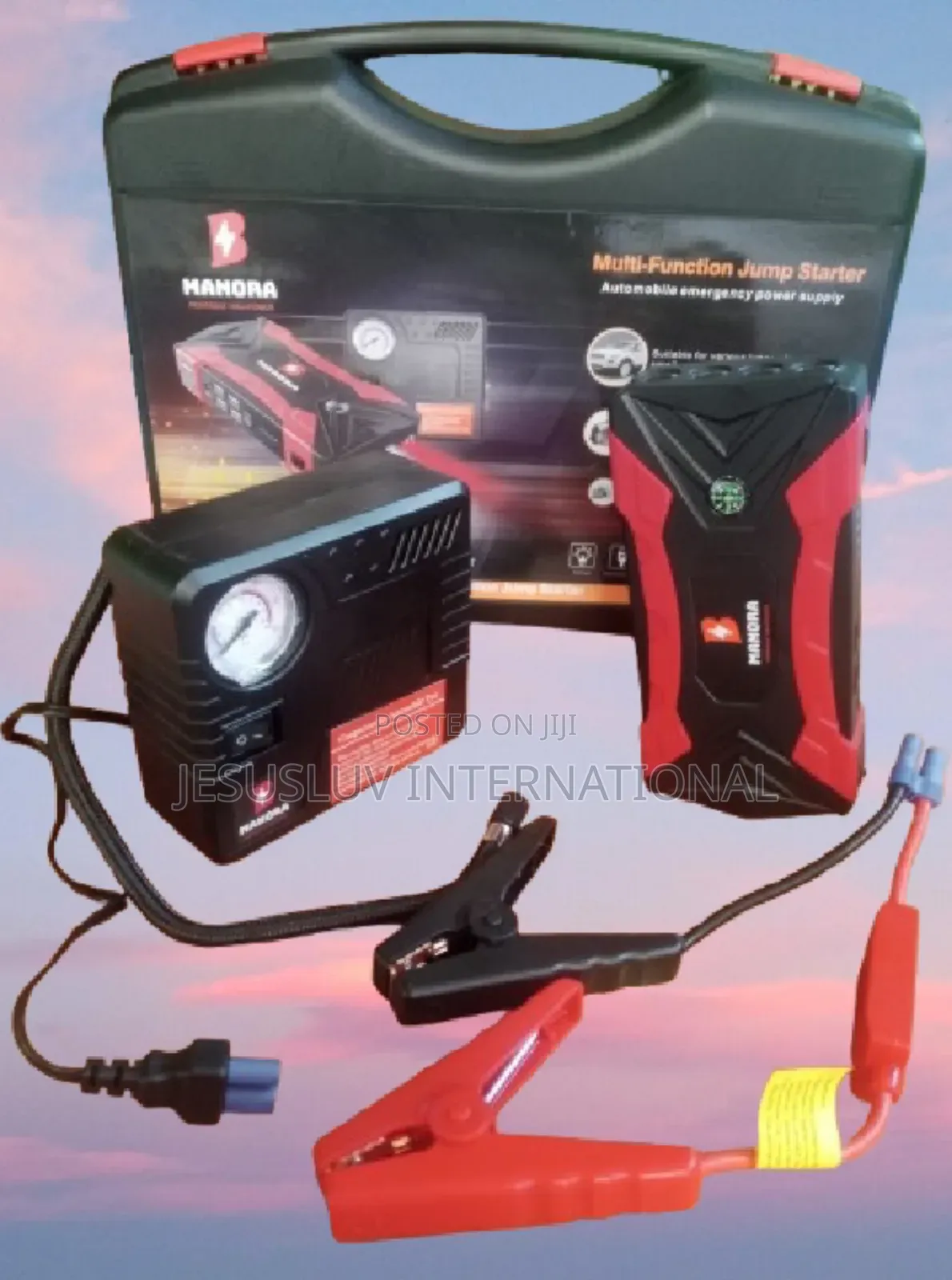 High Power Jump Starter 12V, 99800mah With Tyre Inflator