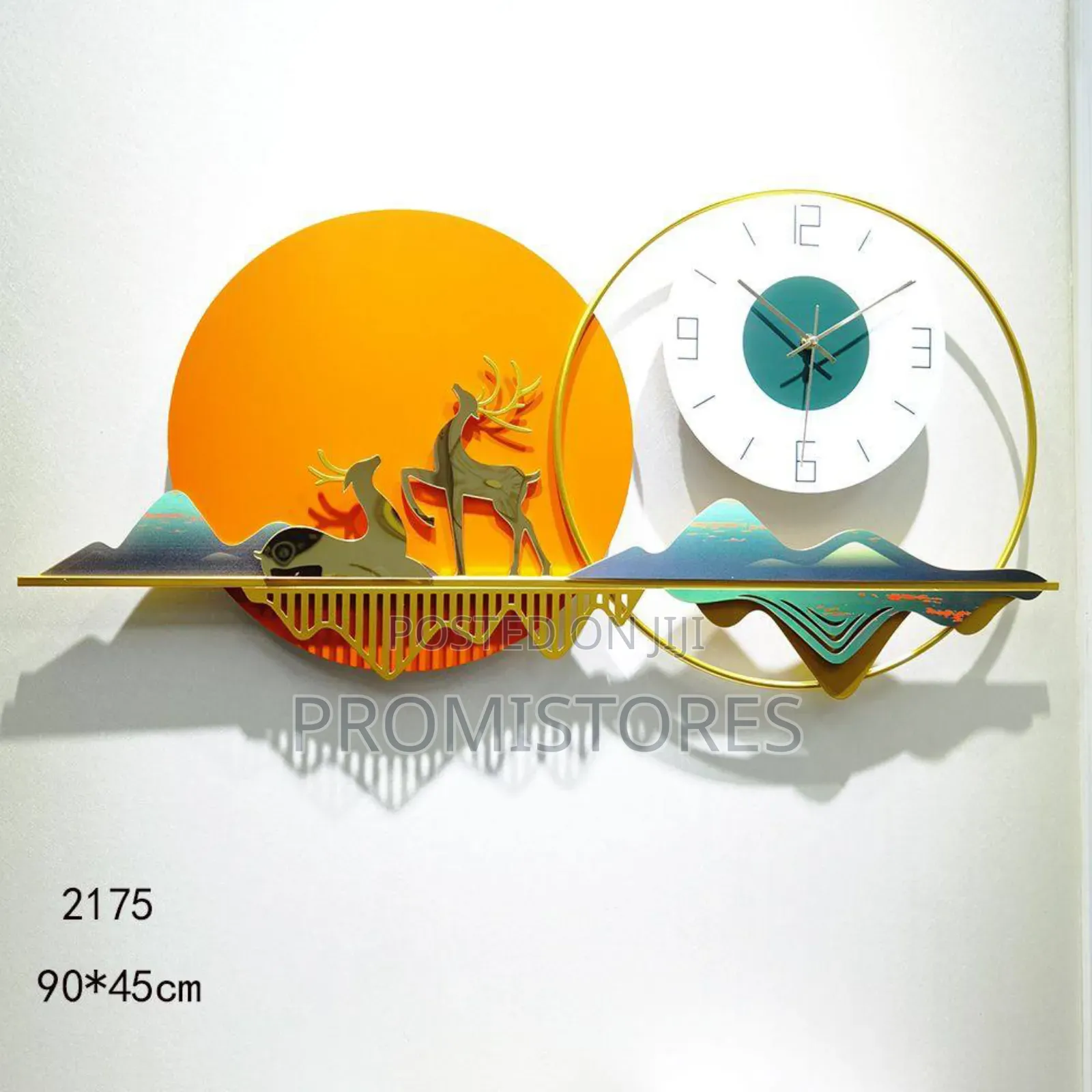 Decorative Iron Metal Hanging Wall Clock