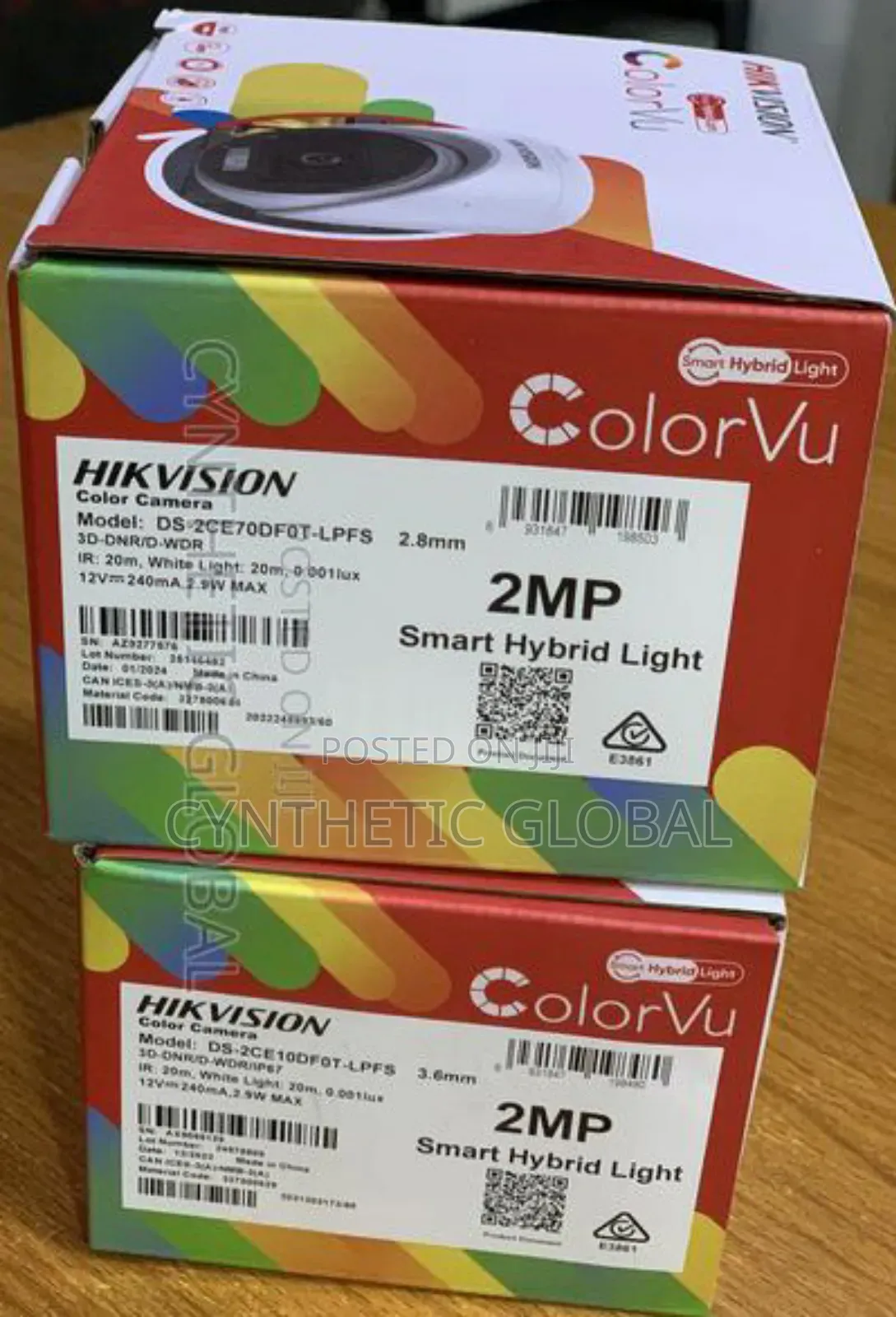 HIKVISION 2mp Colorvu Analog Camera Model:DS-2ce70dfot-LPFS
