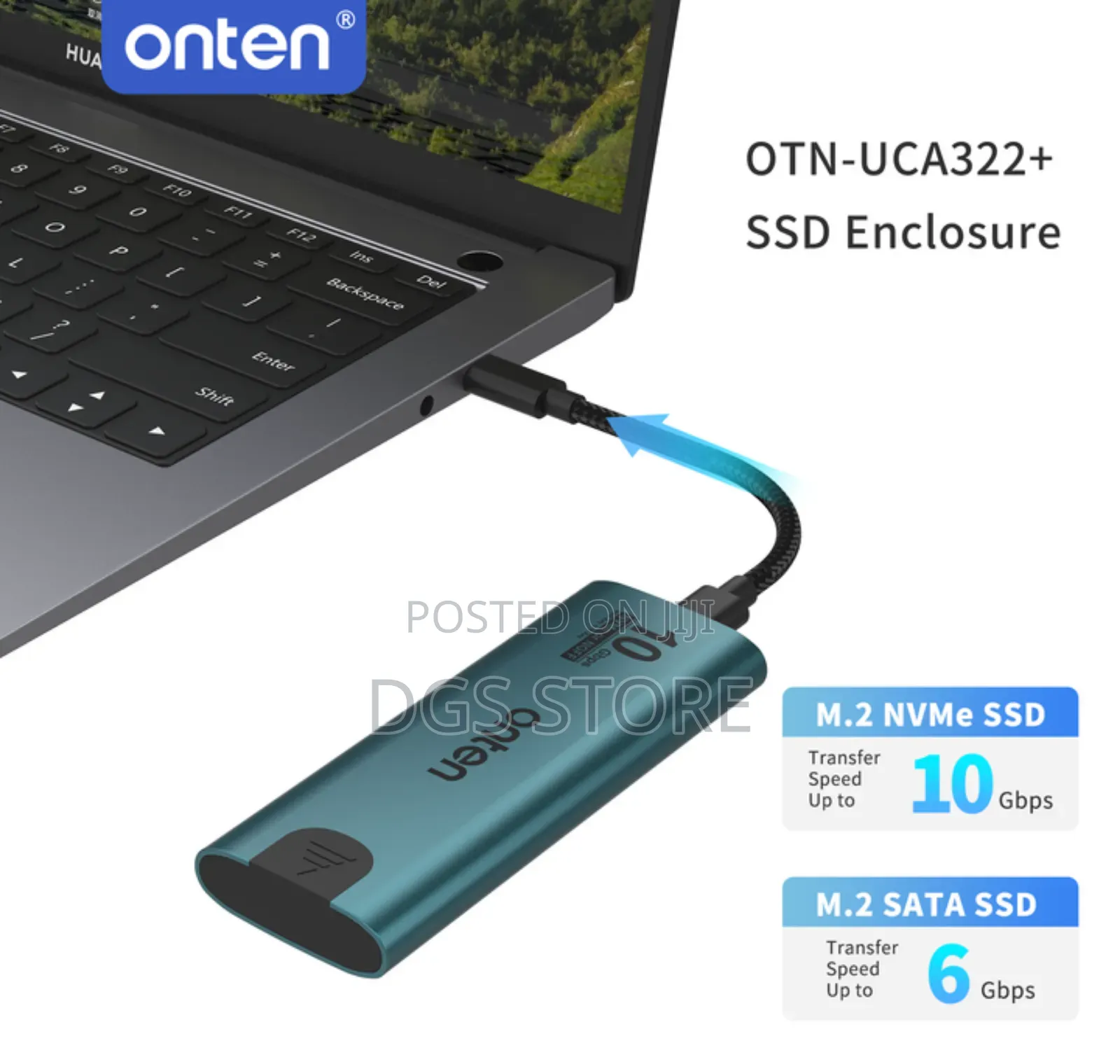 Onten SSD Enclosure Otn Uca322+