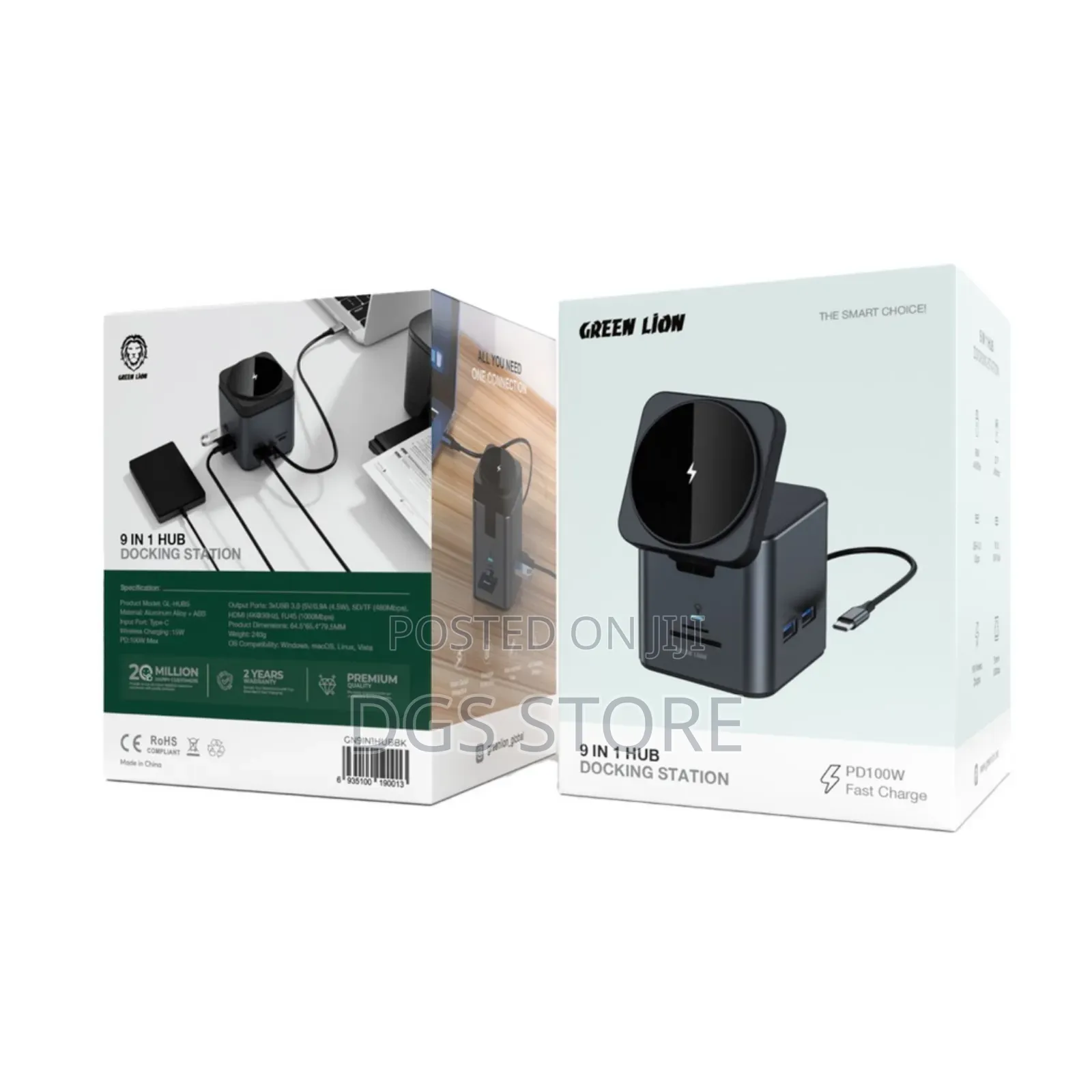 Green Lion 9 in 1 Docking Station PD 100w