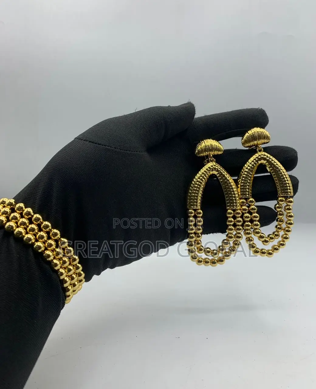 EARRINGS and 3 IN 1 BRACELETS With BOX 