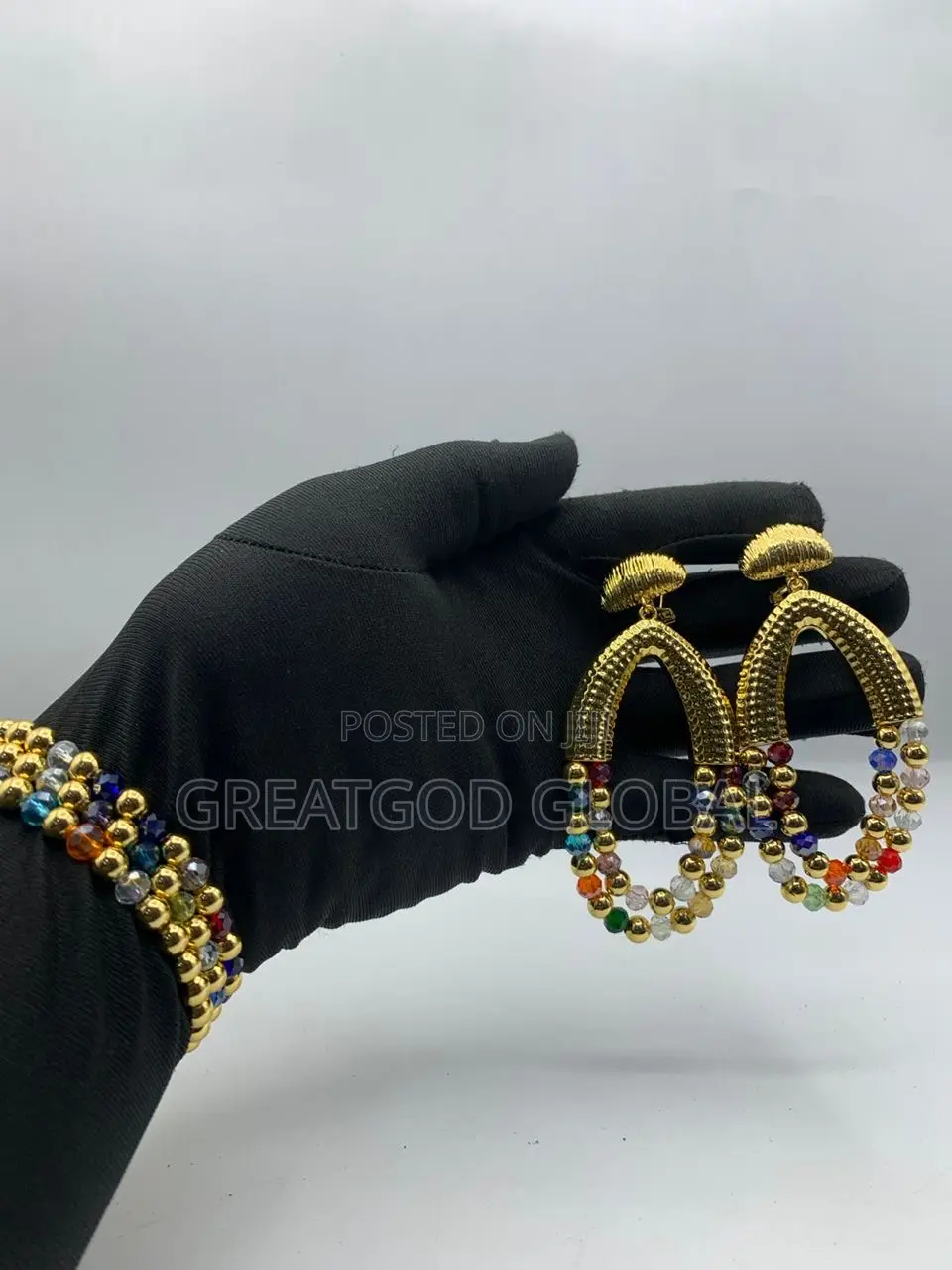 EARRINGS and 3 IN 1 BRACELETS With BOX 