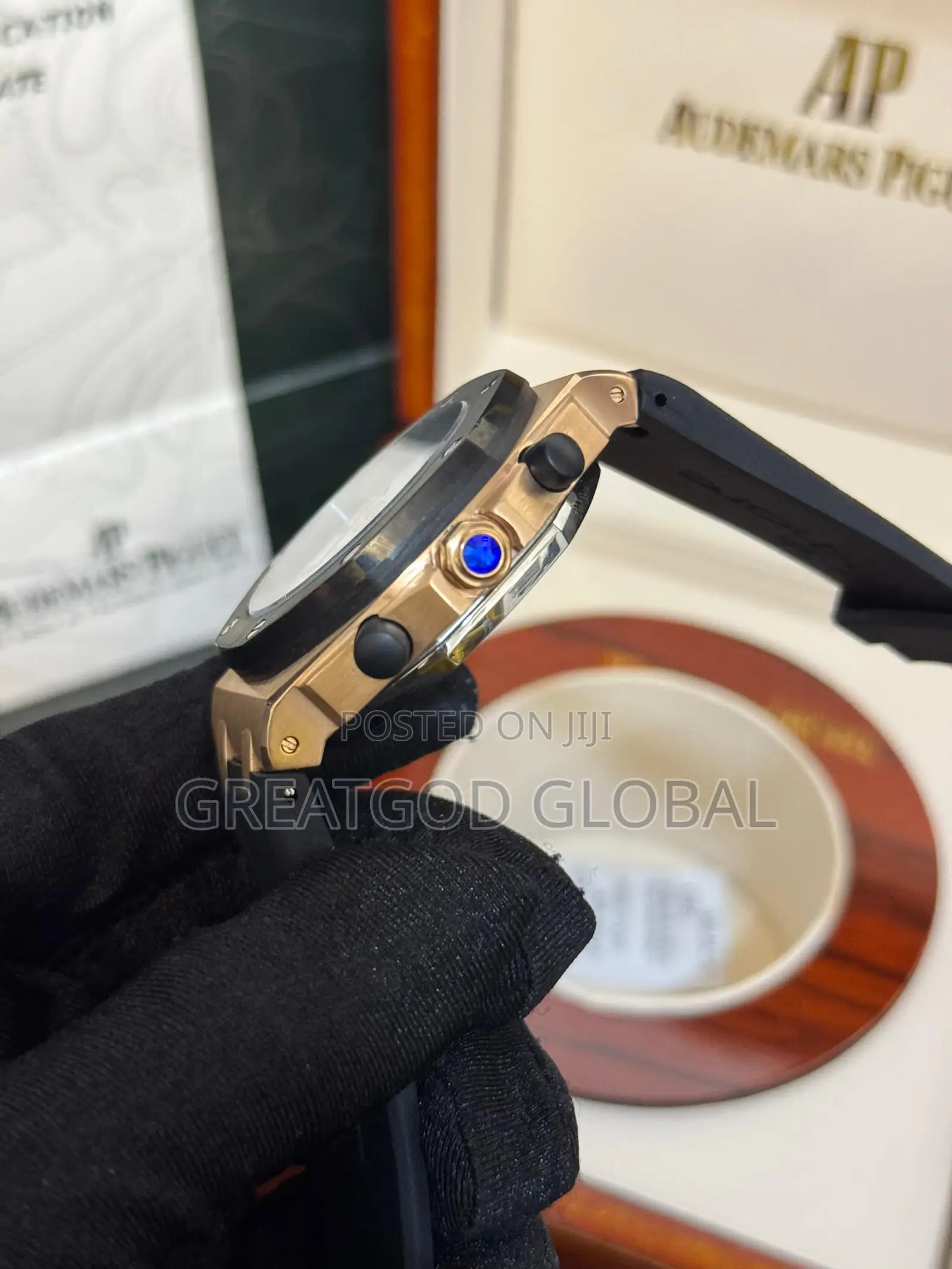 *Luxury AUDEMARS Piguet Rubber Watch* *Chronograph Working*