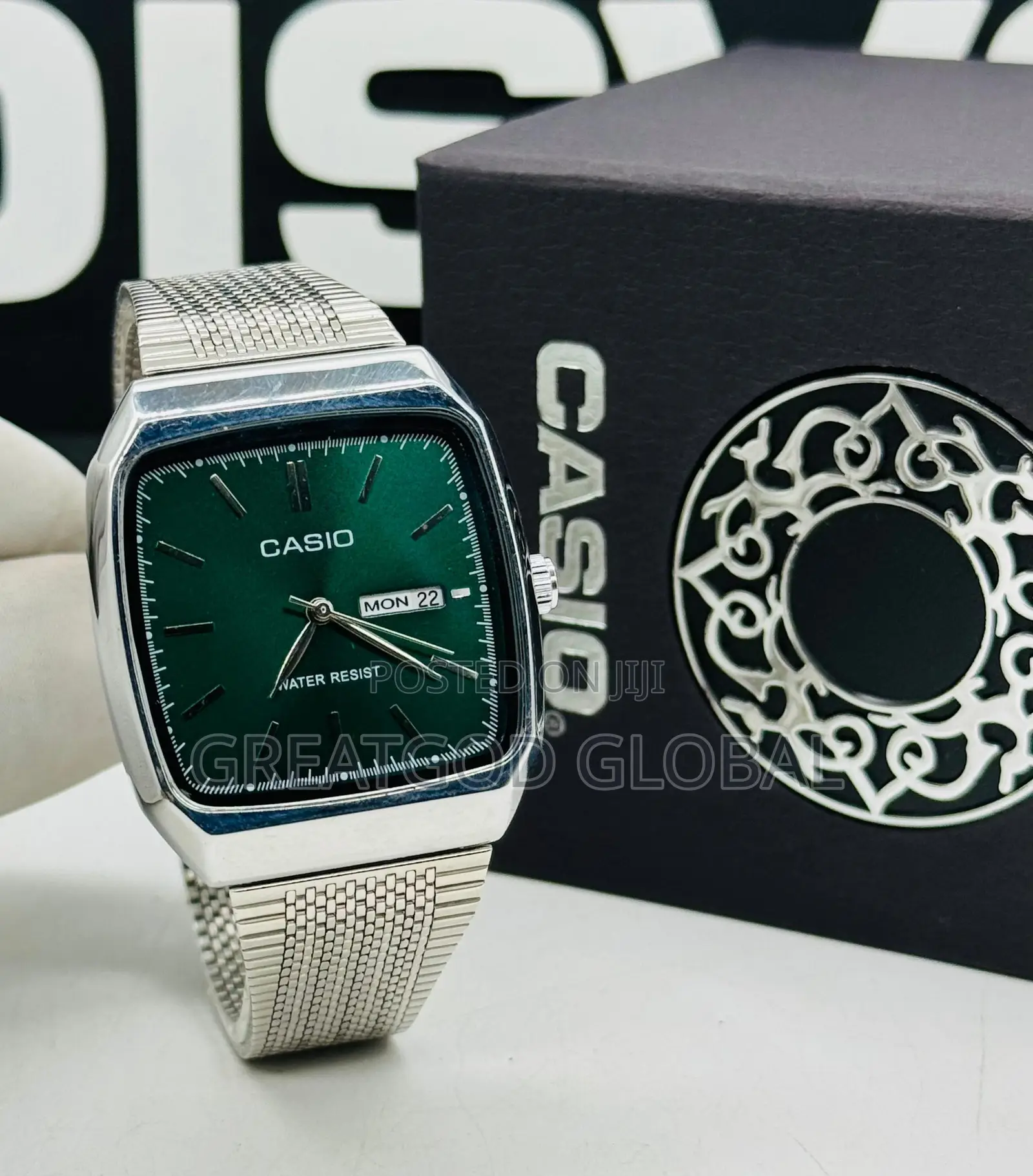 Casio Analogy With Day and Date Silver