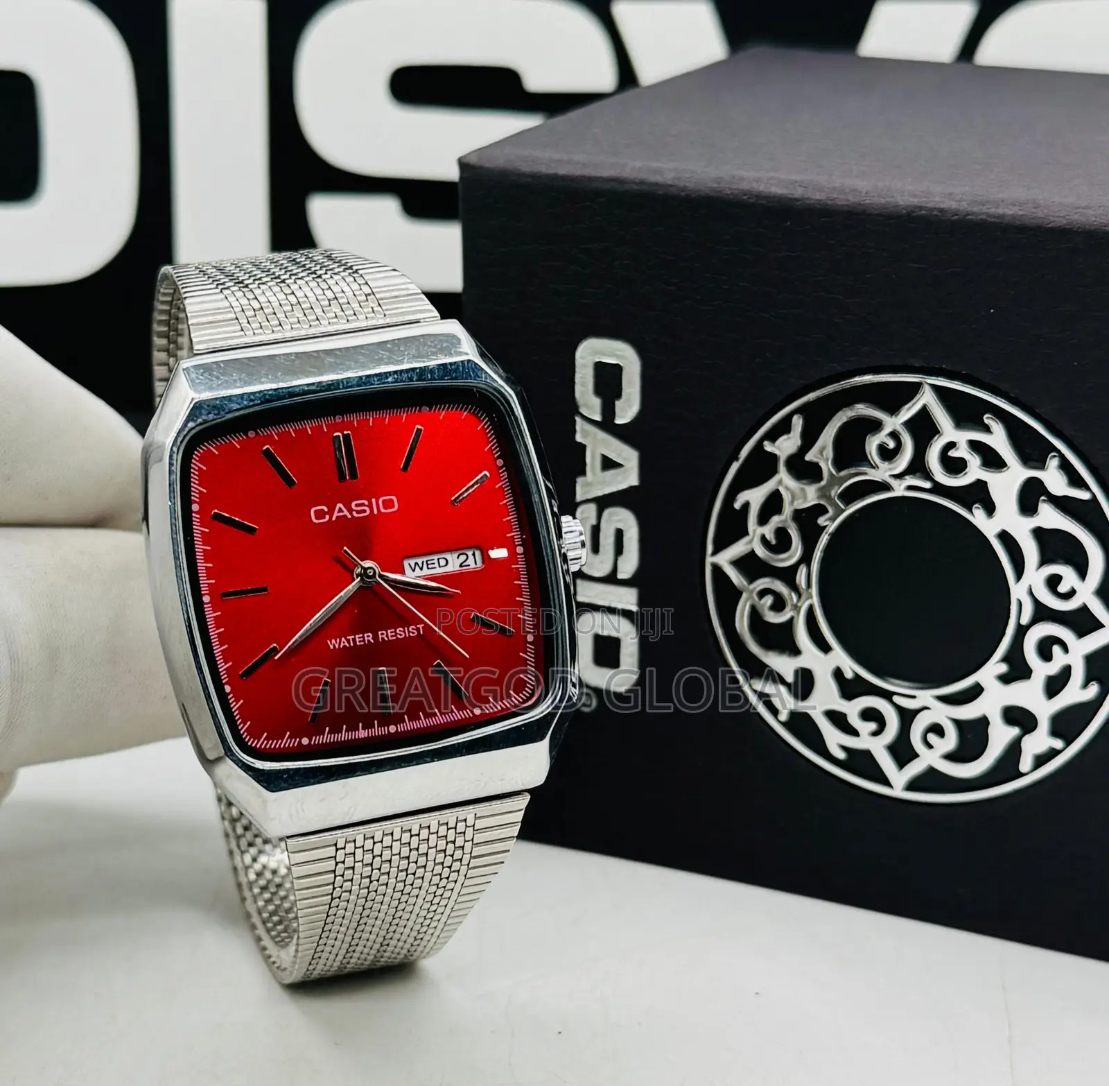 Casio Analogy With Day and Date Silver