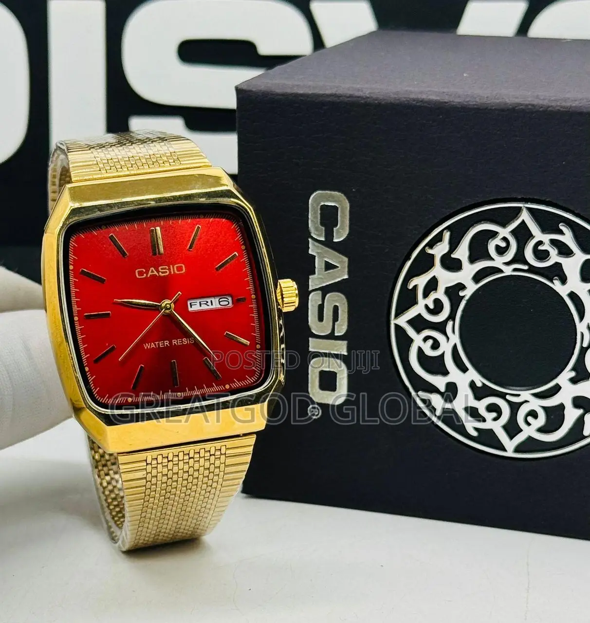 Casio Analogy With Day and Date Solid Gold Plated