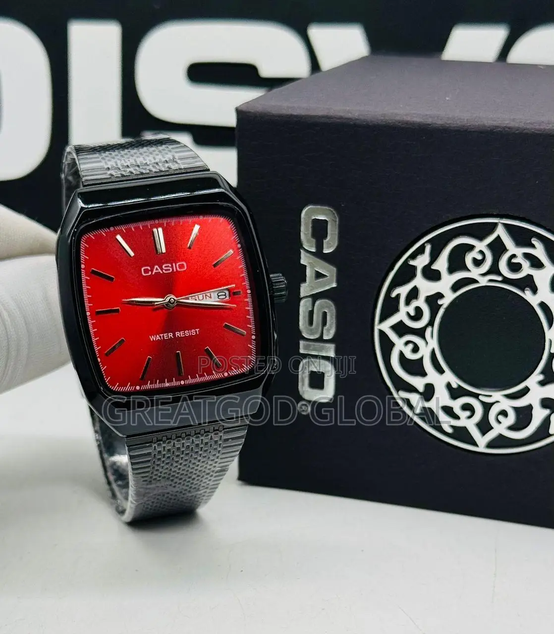Casio Wristwatch With Day and Date Black