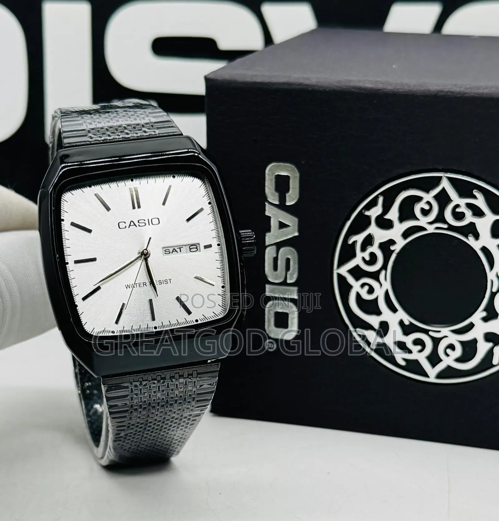 Casio Wristwatch With Day and Date Black