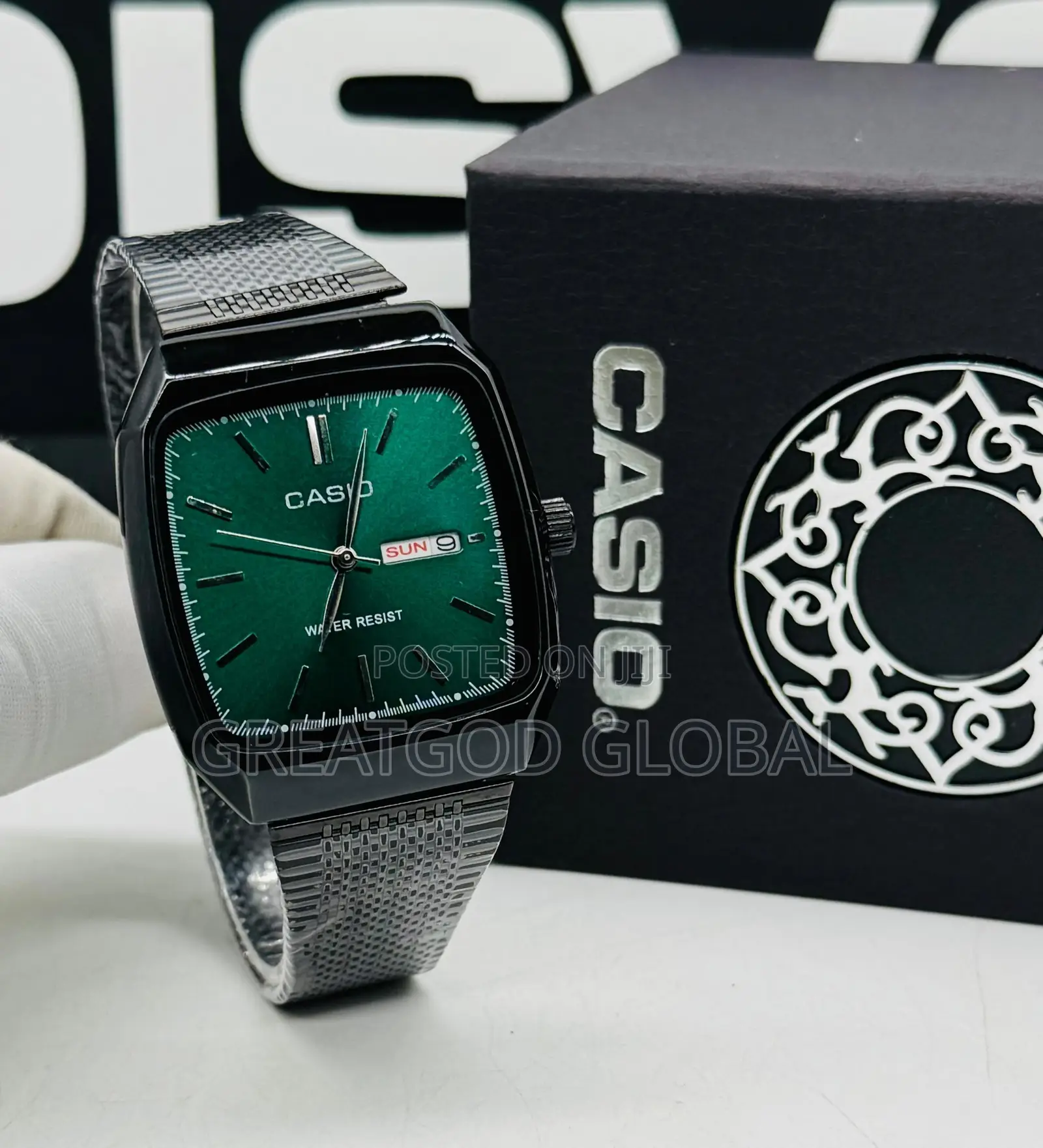 Casio Wristwatch With Day and Date Black