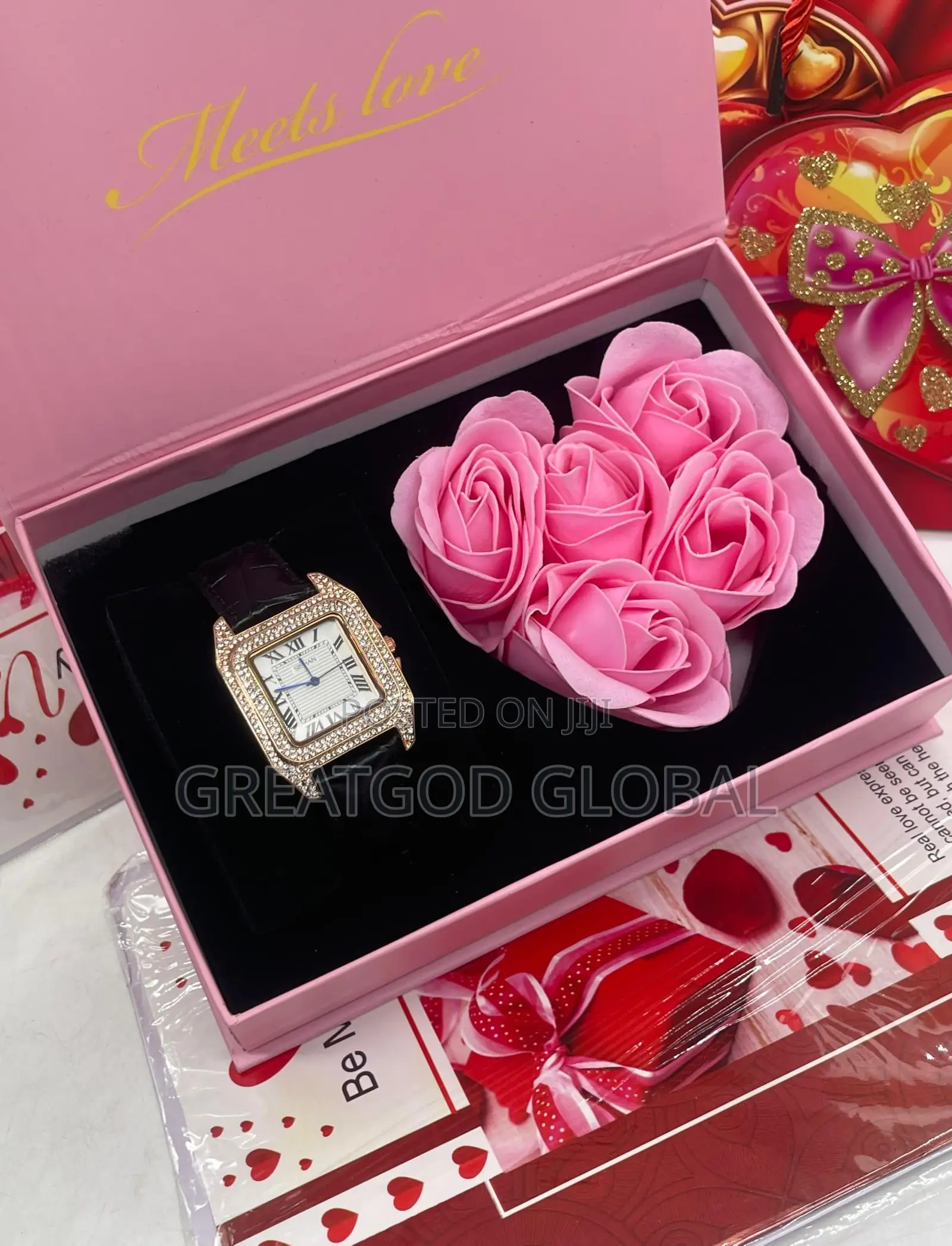 FEMALE VAL PACKAGE Comes With Valentine Card,Flower,Gift Bag