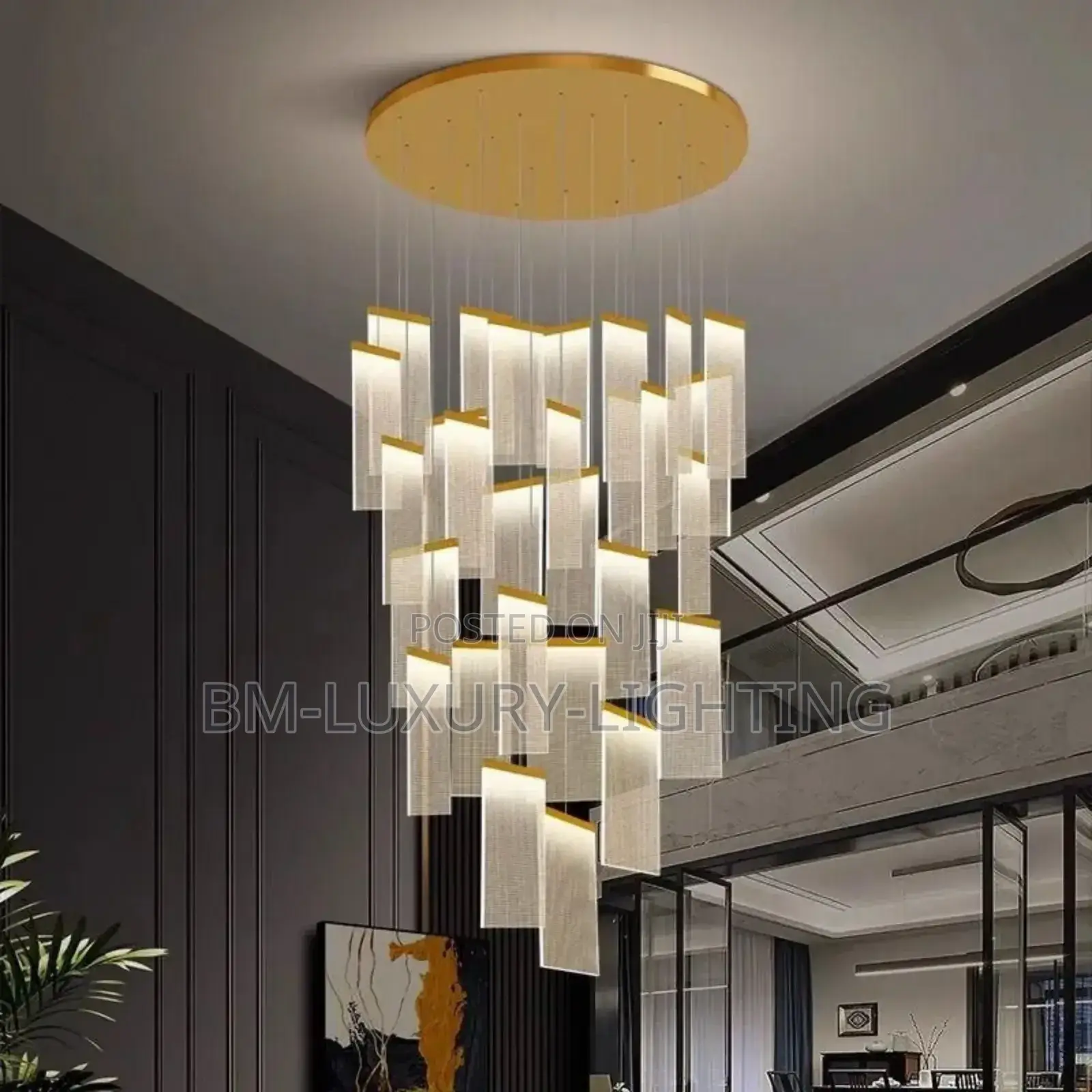 Step by Step Gold Dropping Chandelier