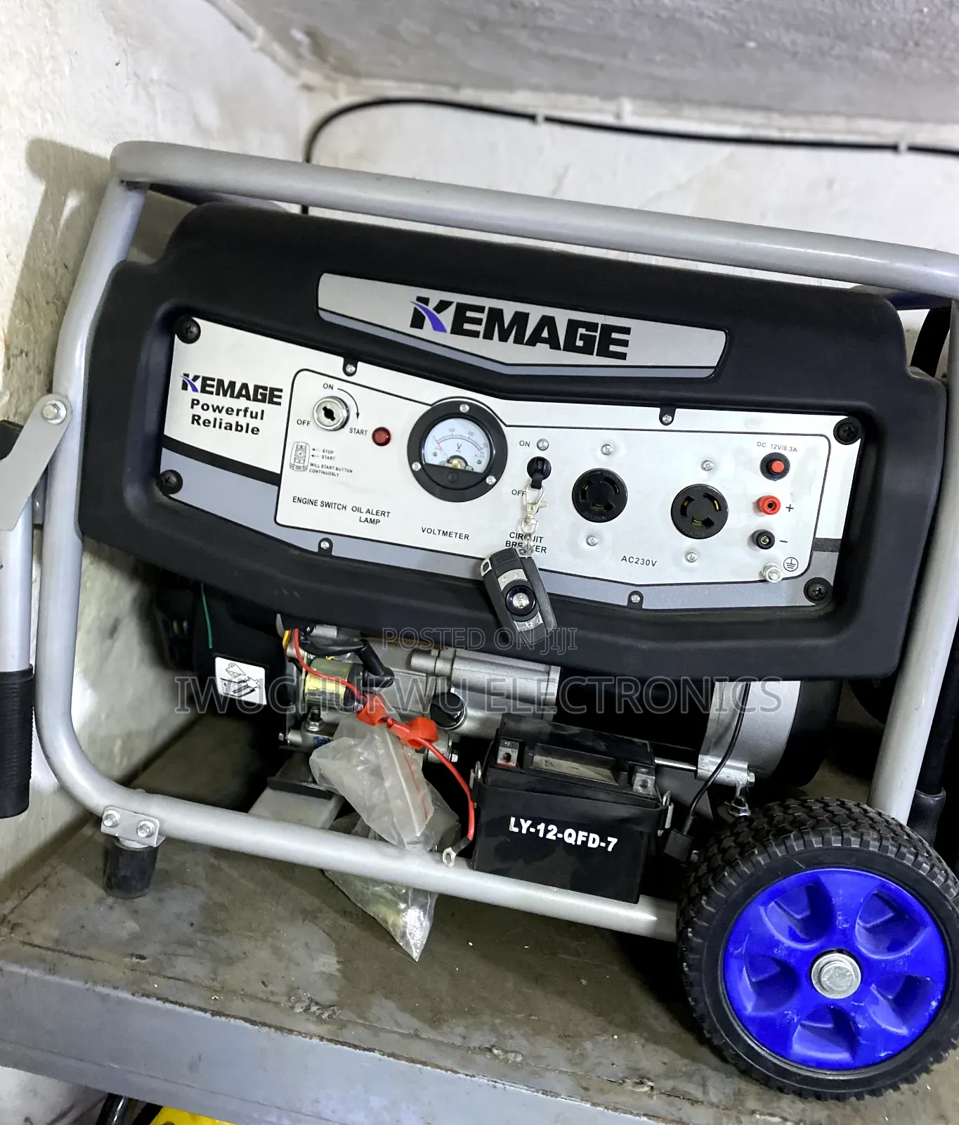 Complete 4/4.5kva Kemage Remote Start Petrol Generator