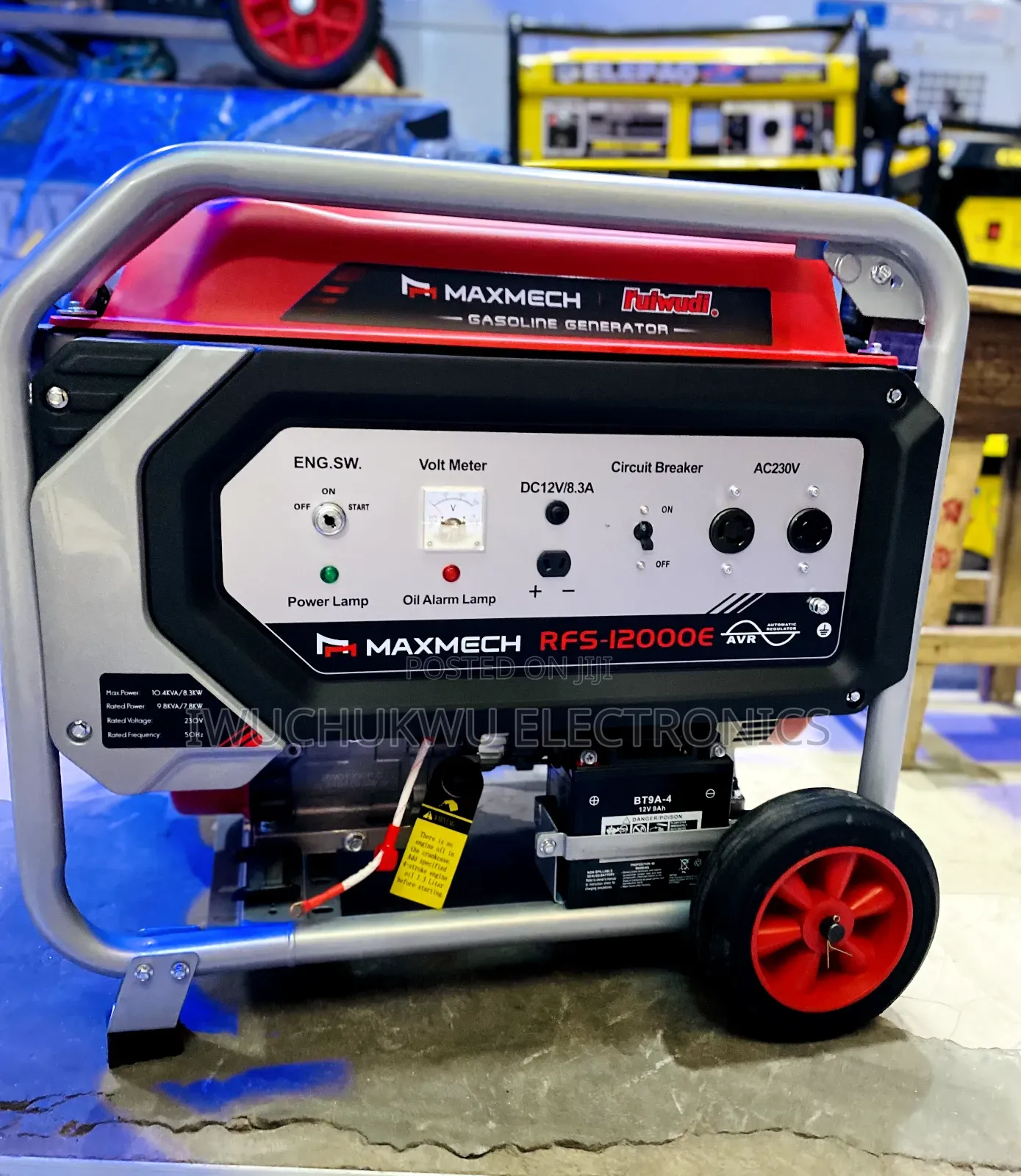 Original 10kva Maxmech Rfs12000e Copper Petrol Generator