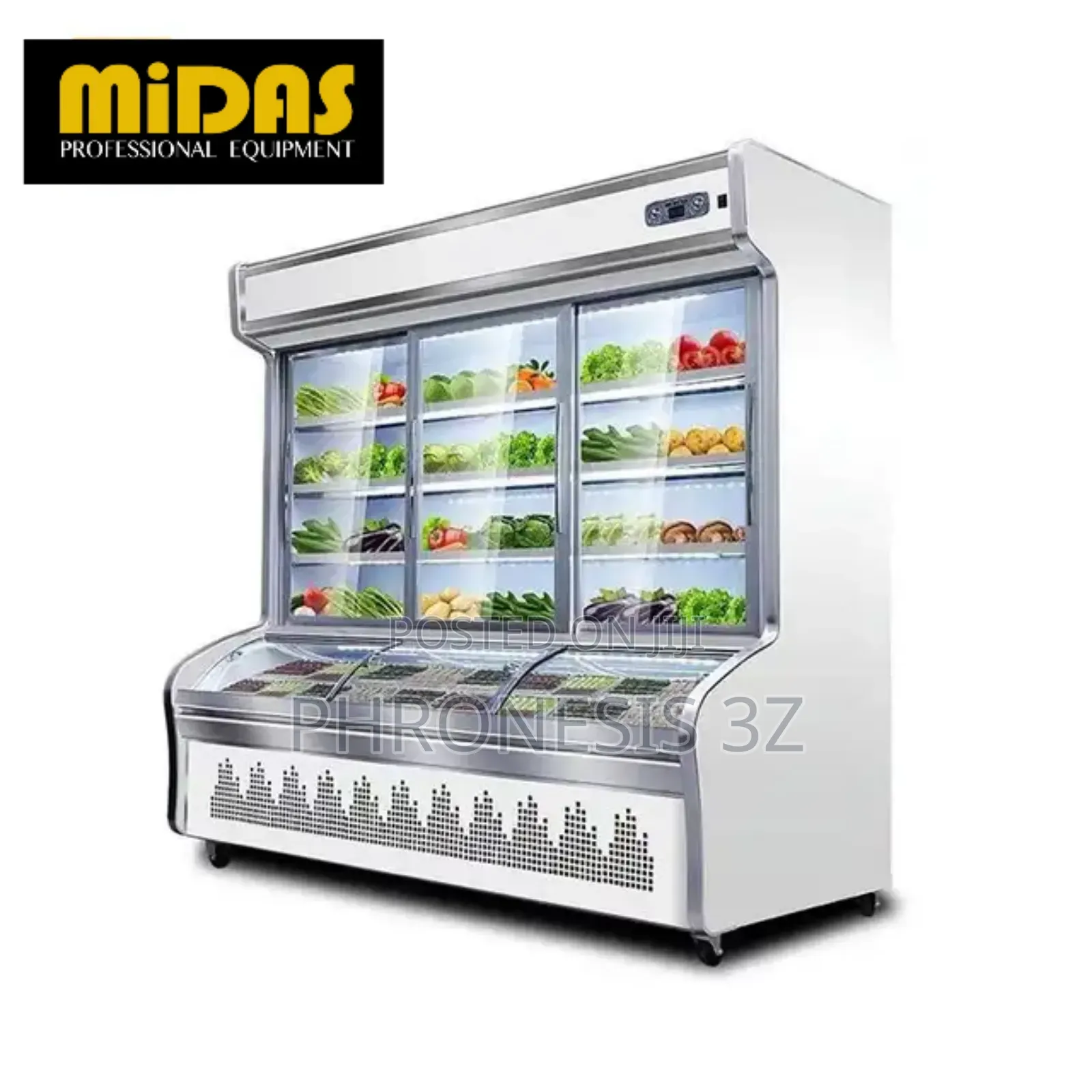 Supermarket Fruits and Vegetable Chiller (2 Cooling Zones)