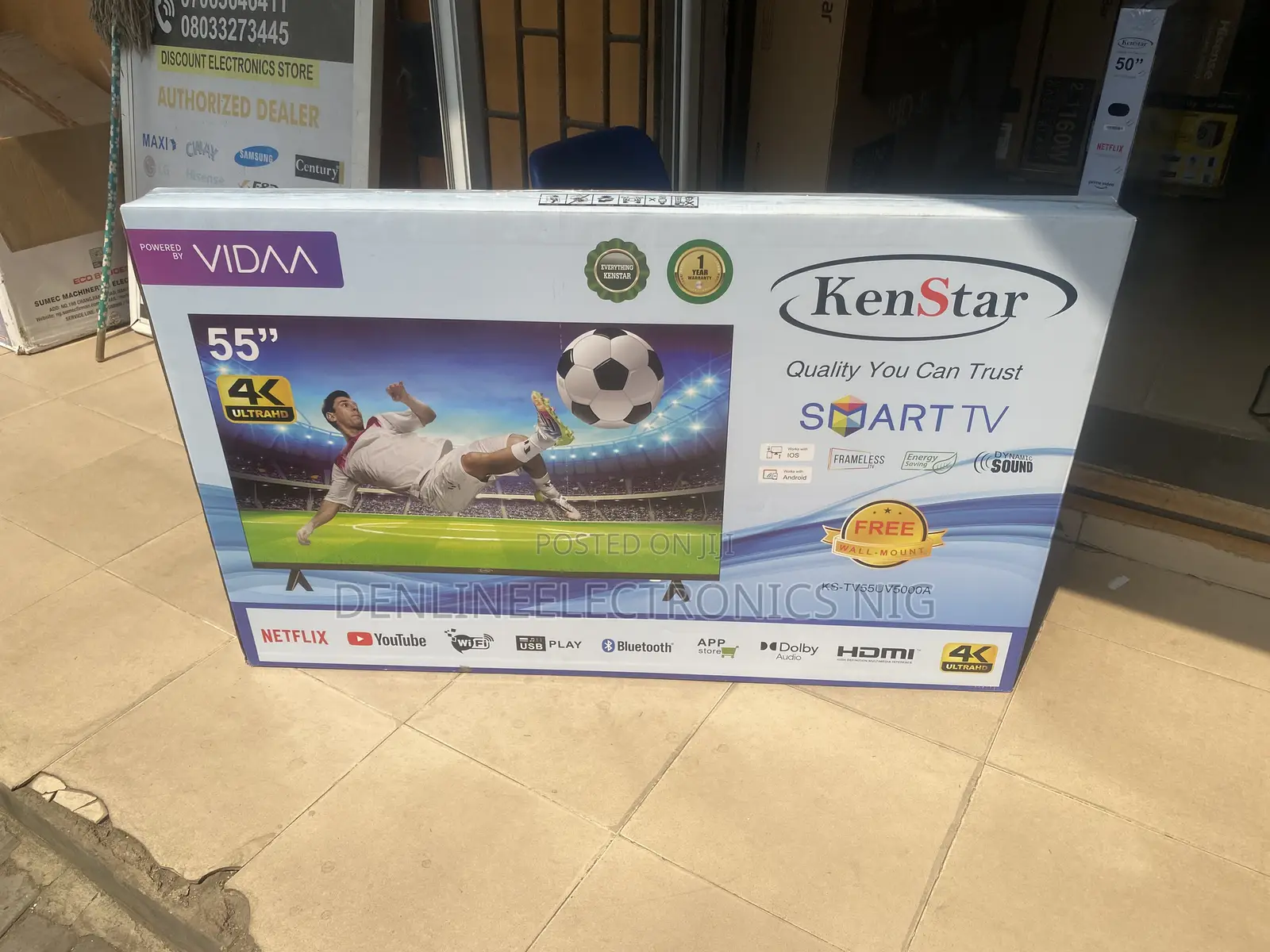 Kenstar 55inches UHD Smart Vidaa Tv