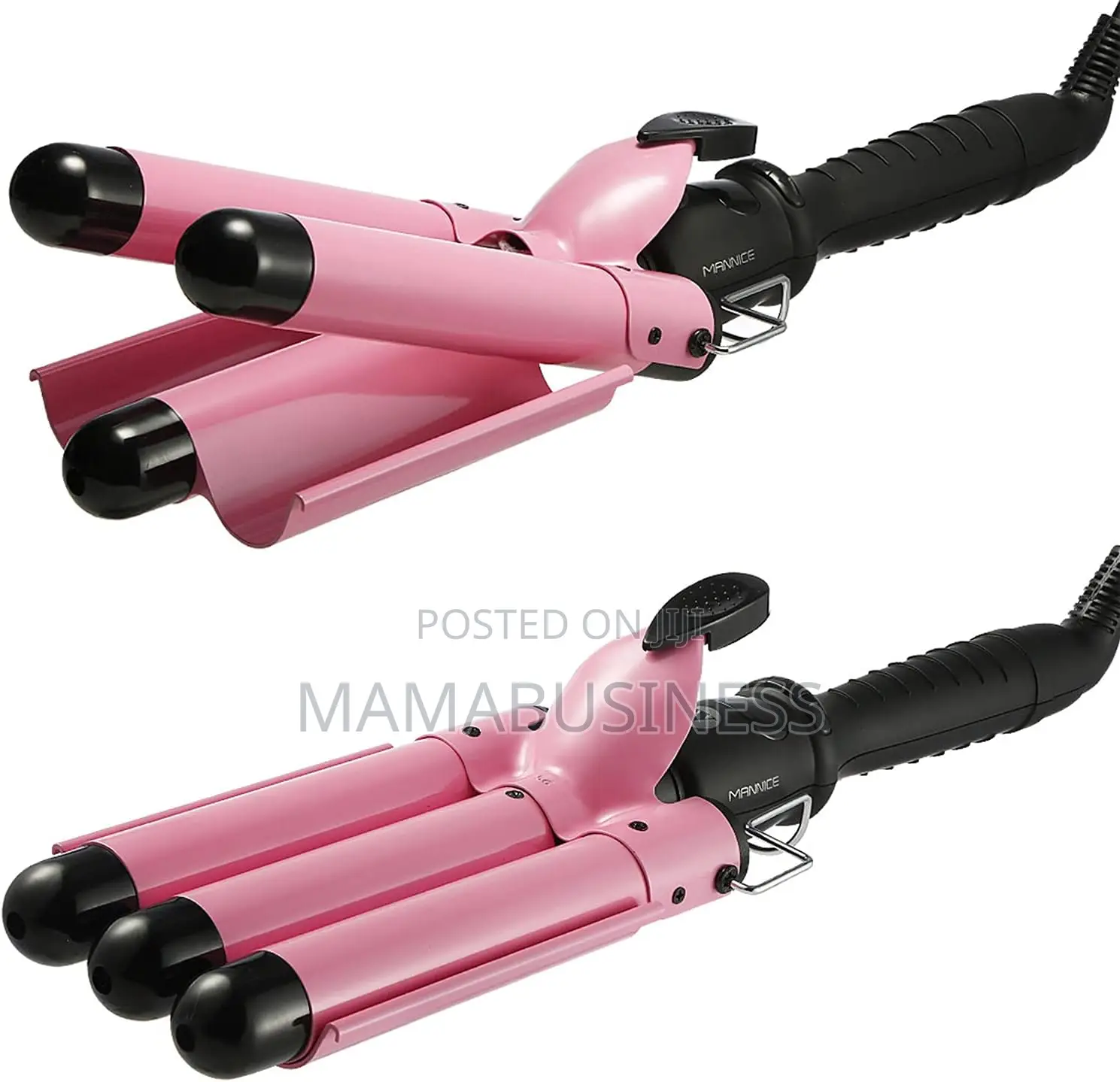 Hair Curler With Three Barrels