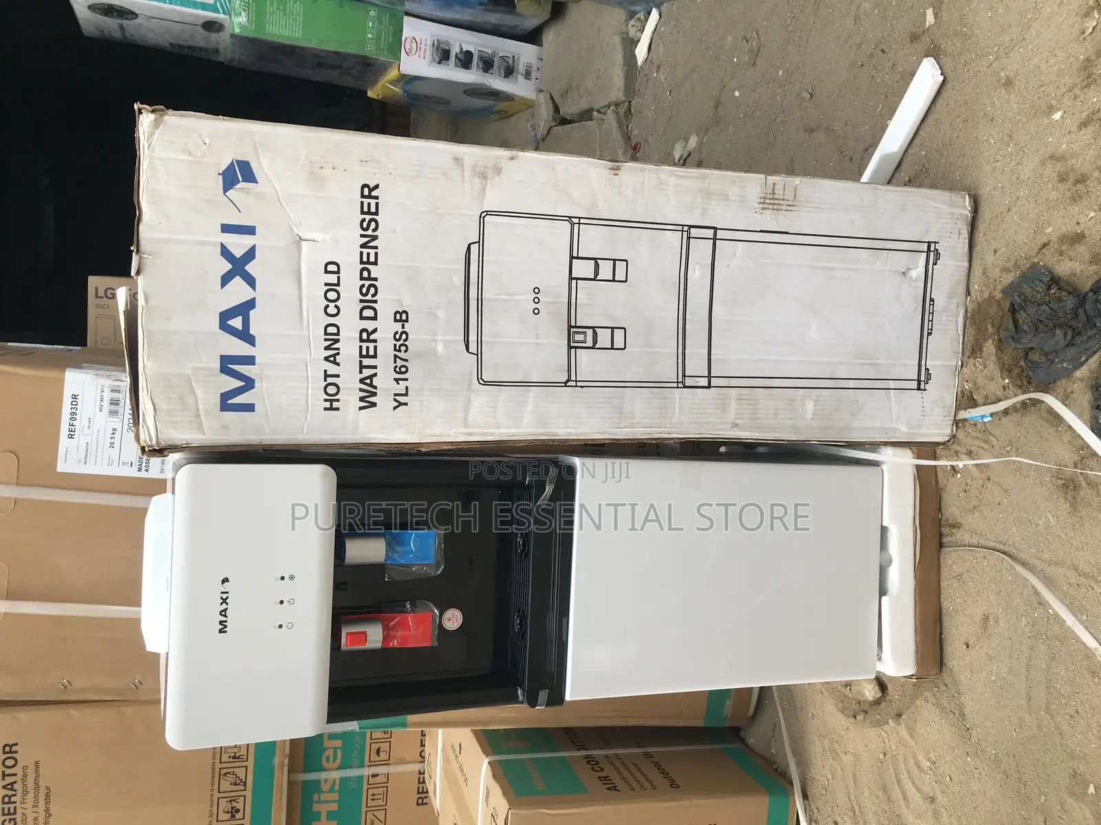Maxi Hot and Cold Water Dispenser With Refrigerator