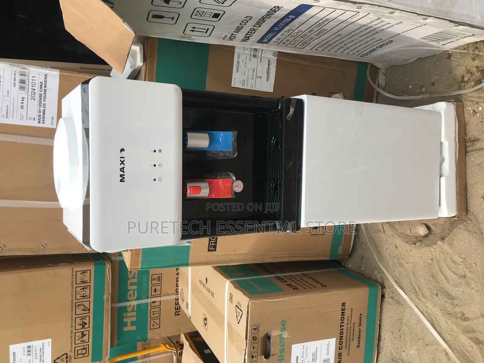 Maxi Hot and Cold Water Dispenser With Refrigerator