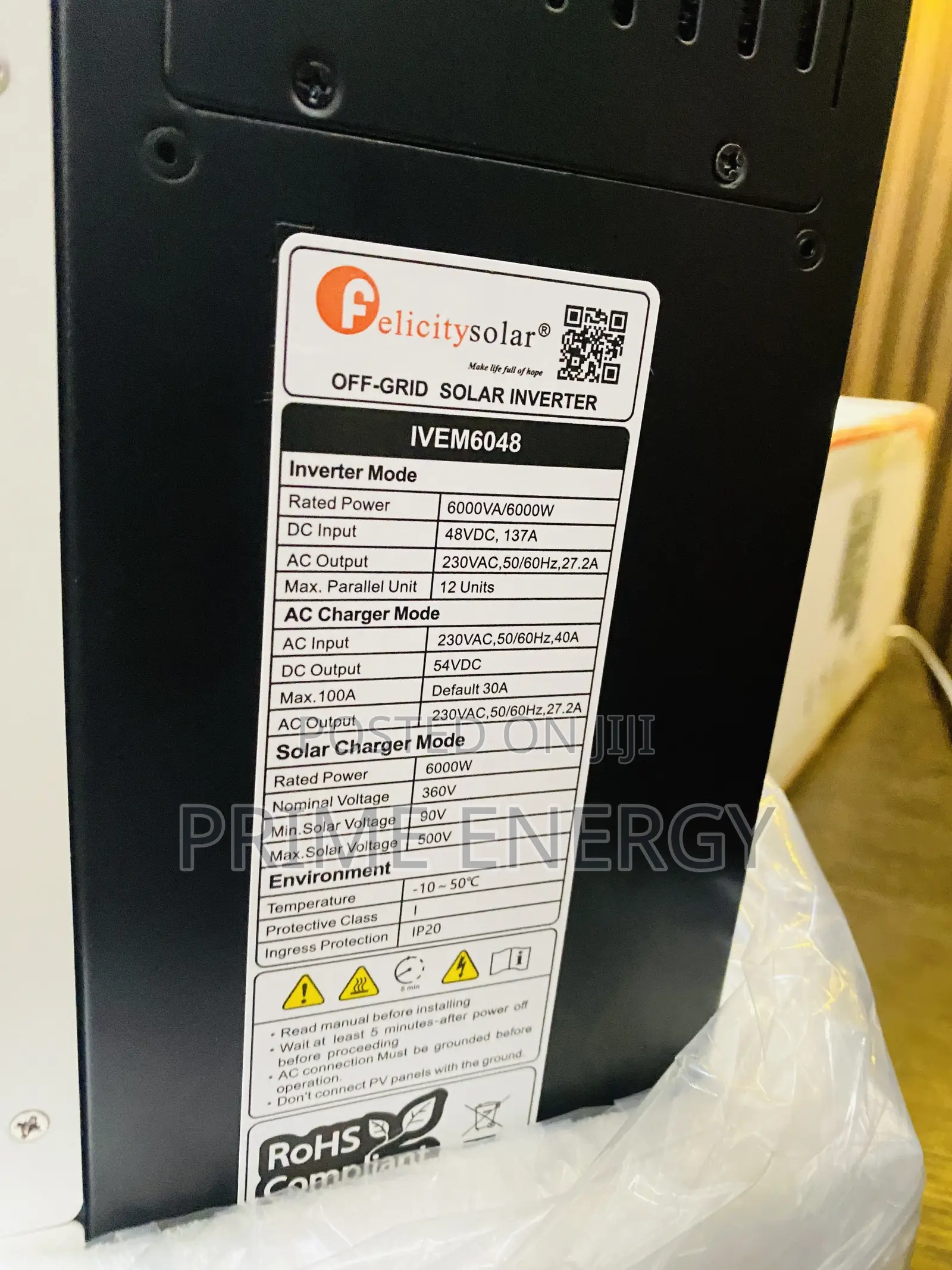 6kva Felicity Hybrid Inverter (Ivem)