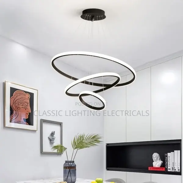 Simple Modern LED Pendant Chandelier Adjustable Hanging Lamp